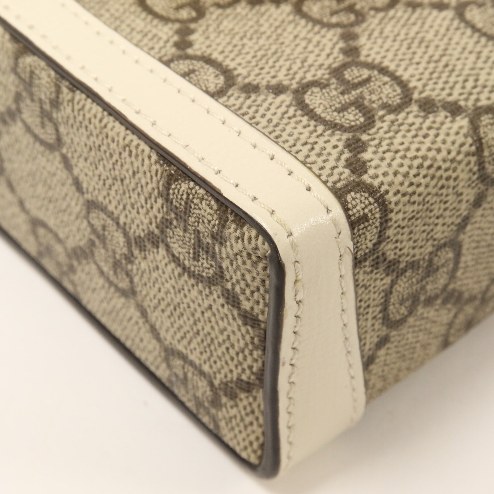 GUCCI 塗層帆布Horsebit Jumbo GG Shoulder Bag肩背袋
