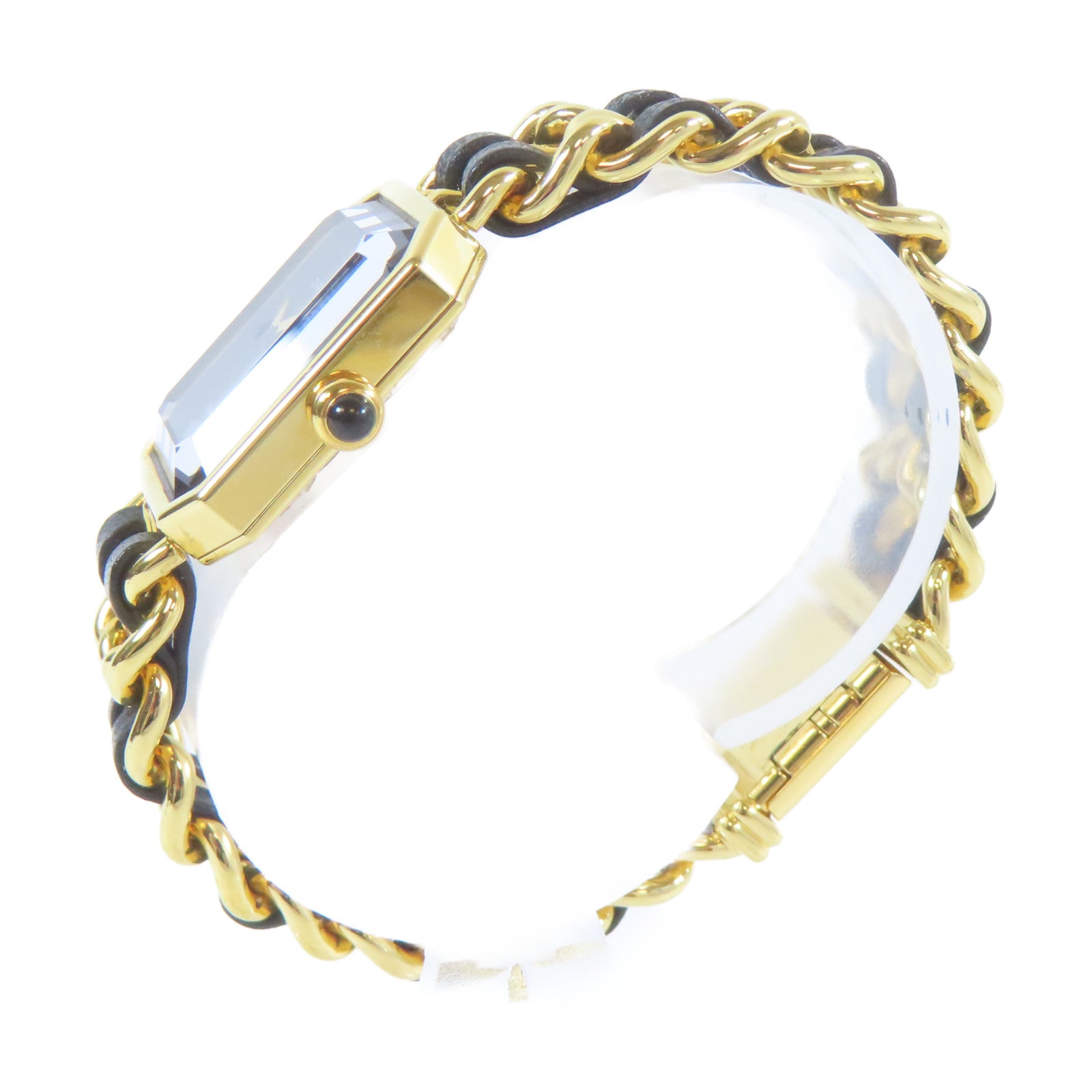 CHANEL Premiere M鍍金手錶石英機芯黑色#M Size/#14.75cm