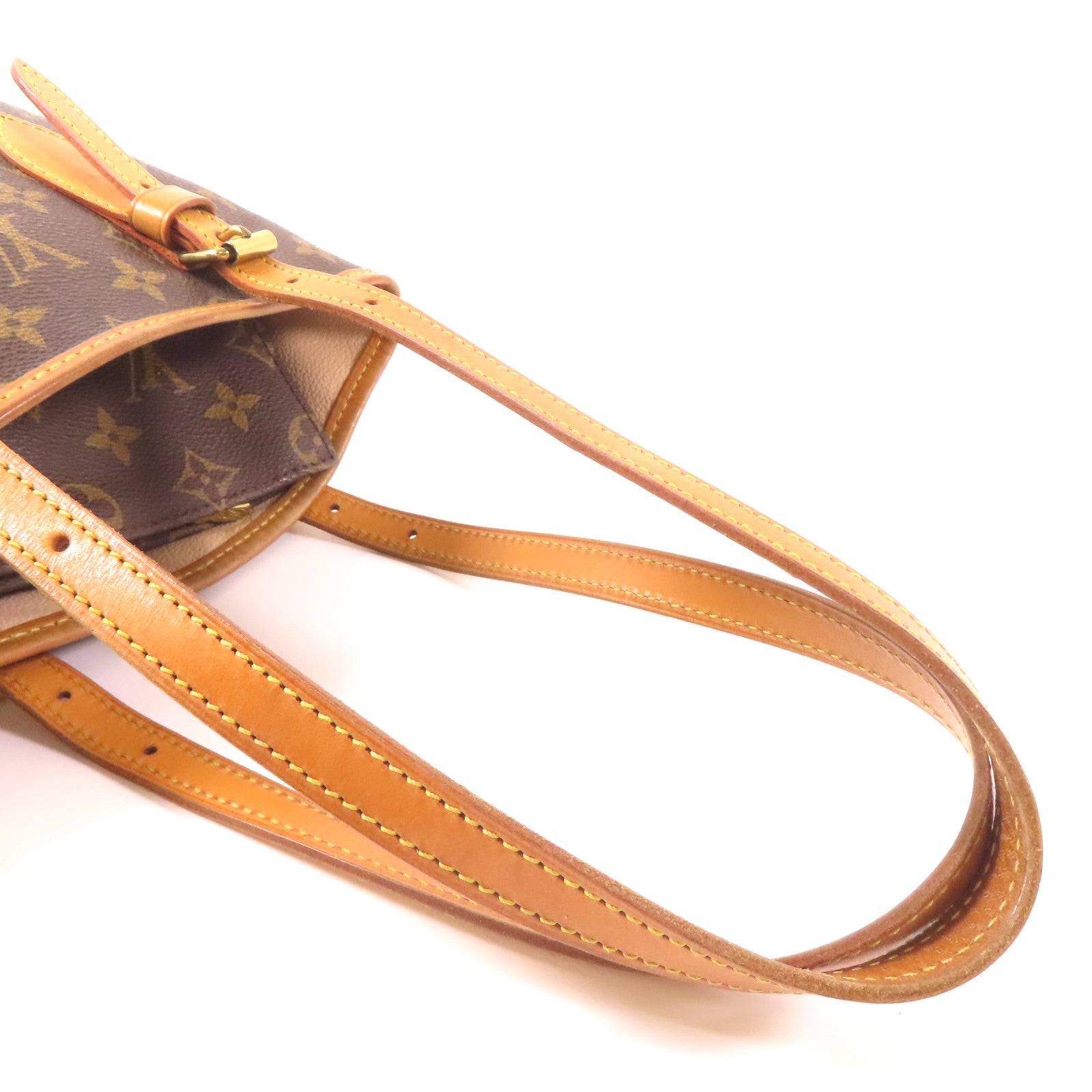 LOUIS VUITTON Monogram Bucket金扣肩背袋啡色
