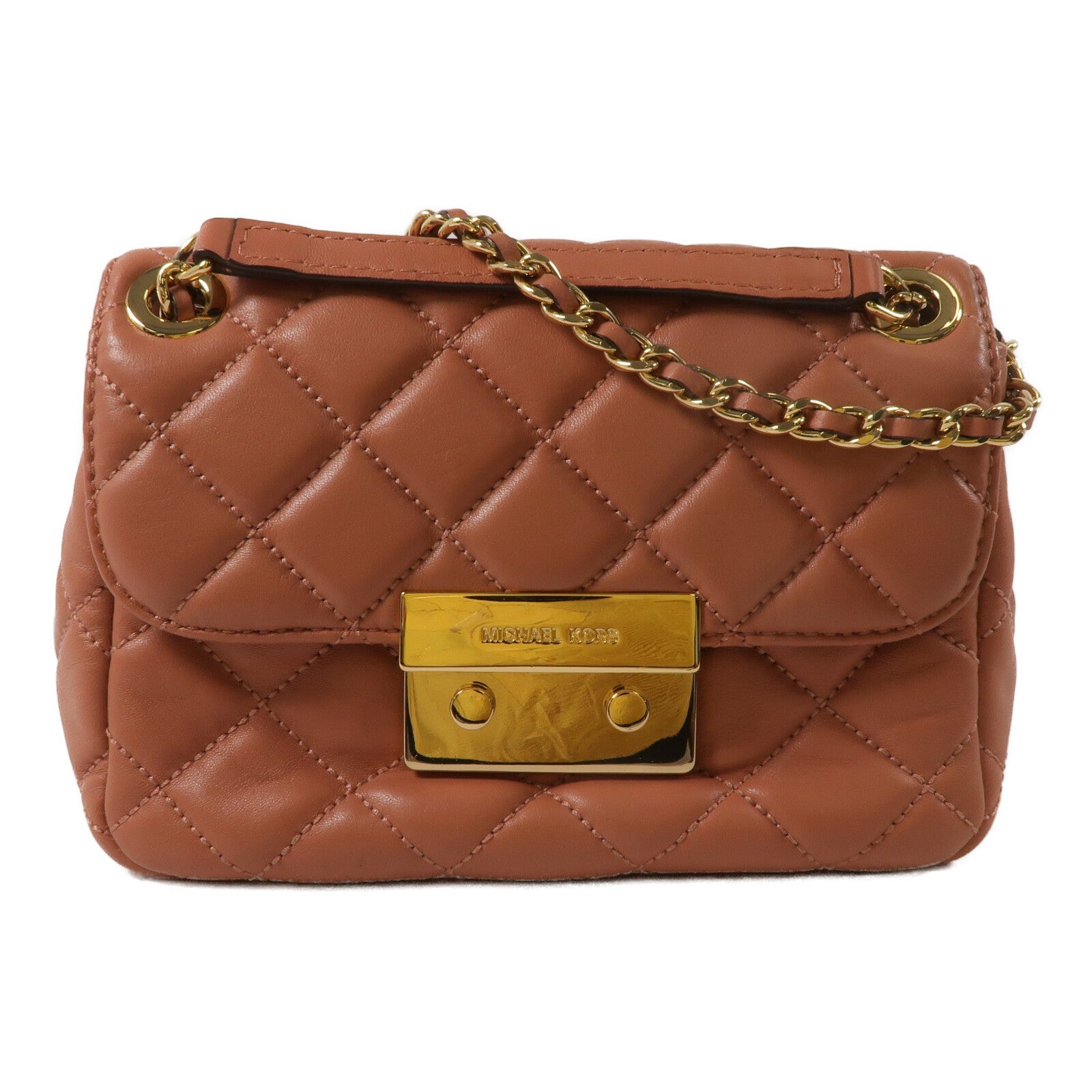 Michael Kors 羊皮皮革Chain Shoulder鏈帶肩背袋