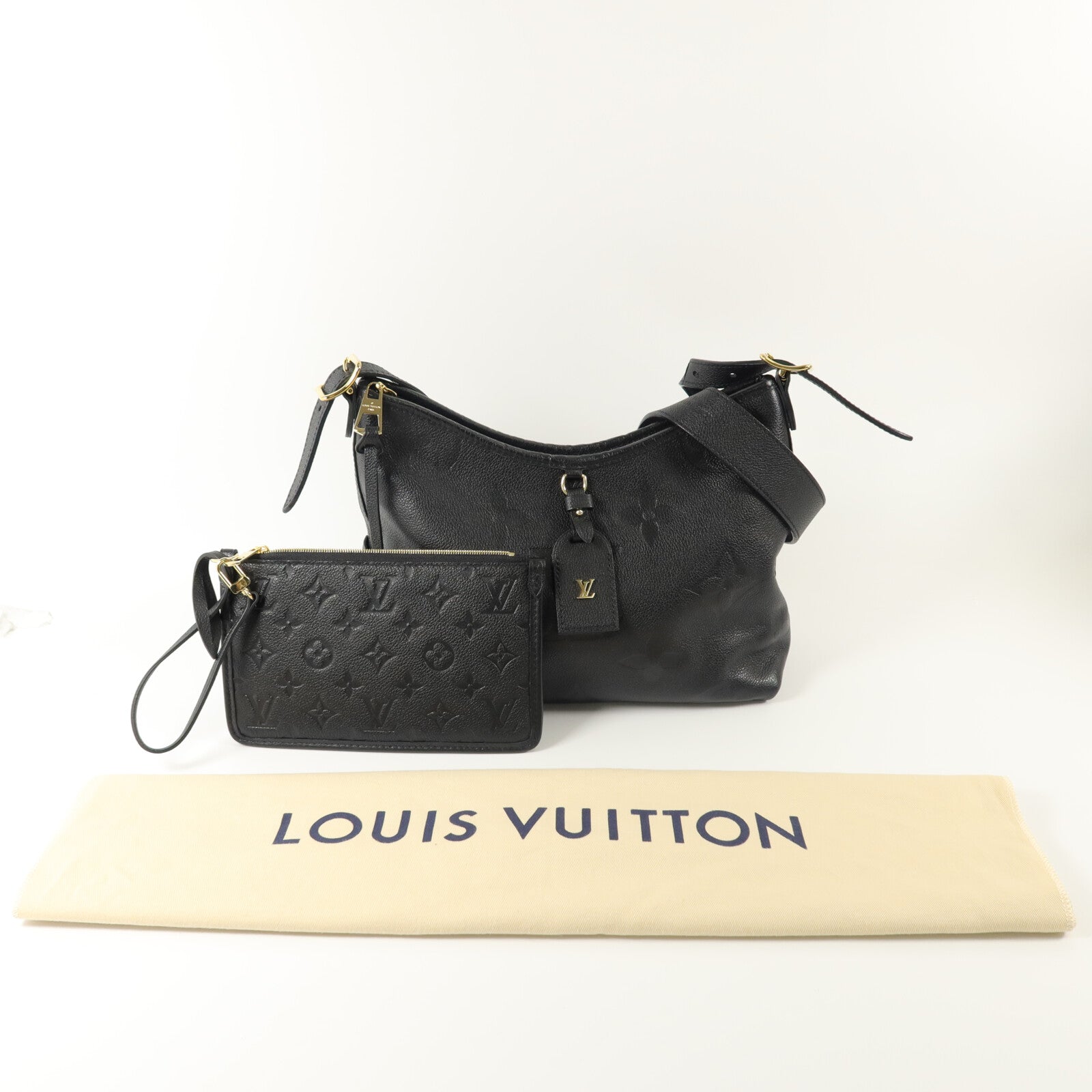LOUIS VUITTON Monogram Empreinte Carryall PM肩背袋