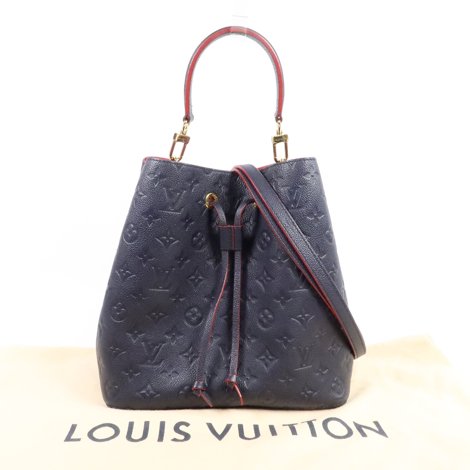 LOUIS VUITTON Monogram Empreinte Neo Noe MM手挽肩背兩用袋