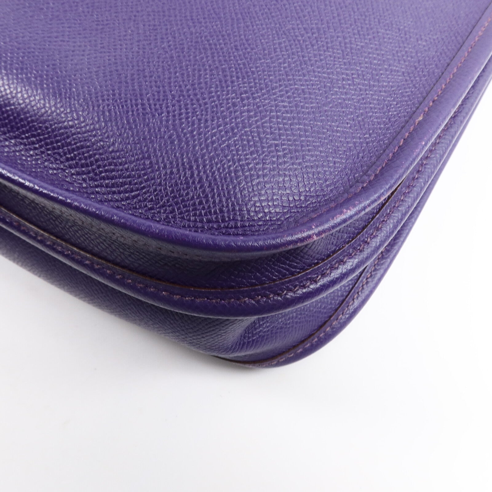 HERMES Epsom皮革Evelyne PM肩背袋Anemone