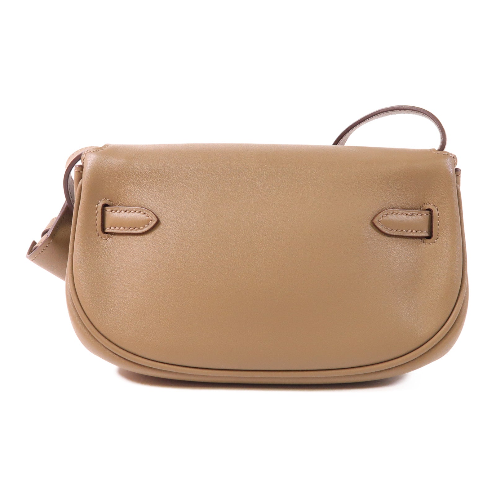 HERMES Swift皮革Kelly Moove金扣肩背袋Etoupe