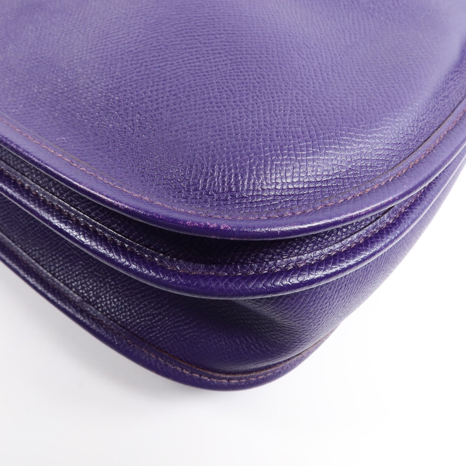 HERMES Epsom皮革Evelyne PM肩背袋Anemone