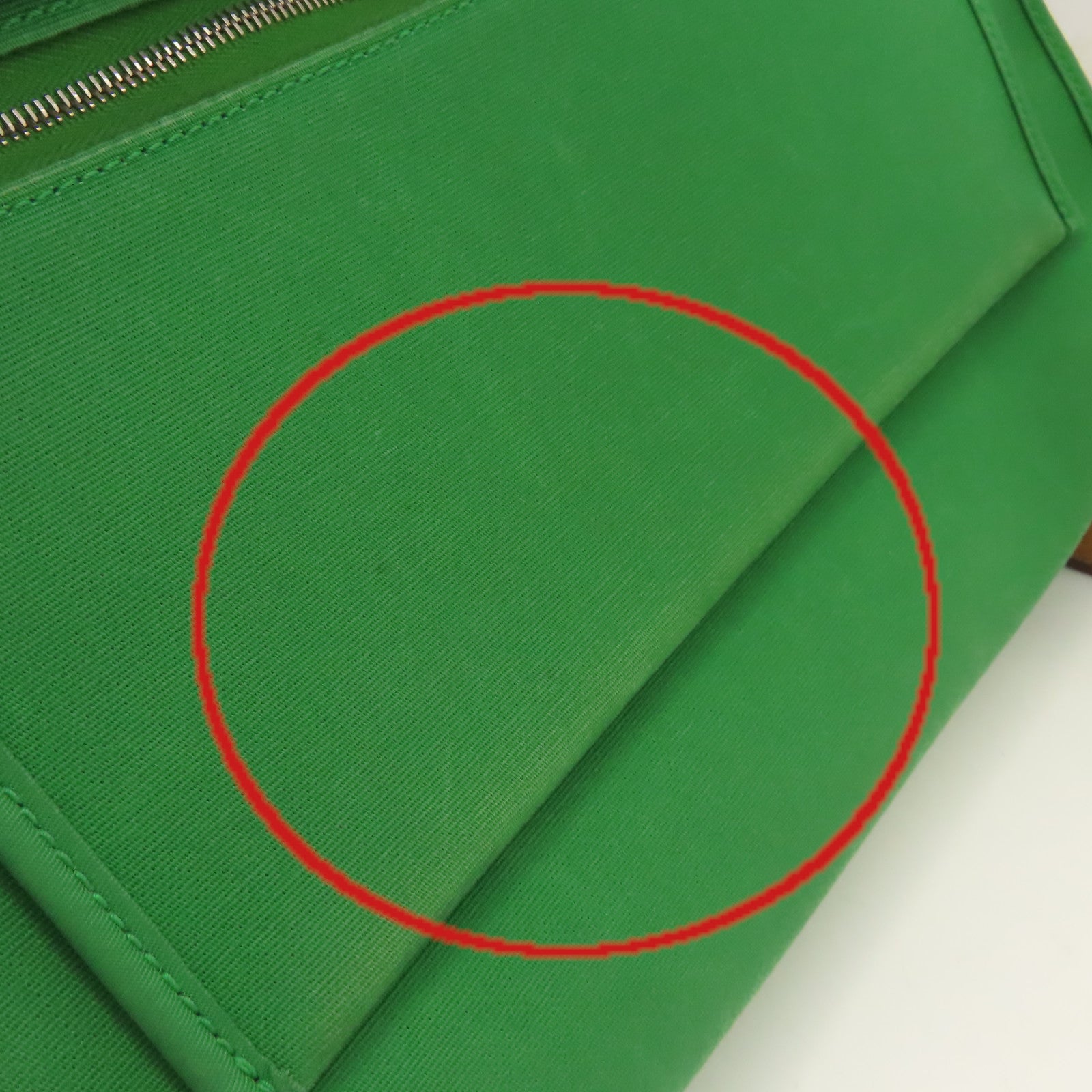 HERMES 帆布Herbag PM 2Way Shoulder Bag銀扣手挽肩背兩用袋Cactus鴨綠色