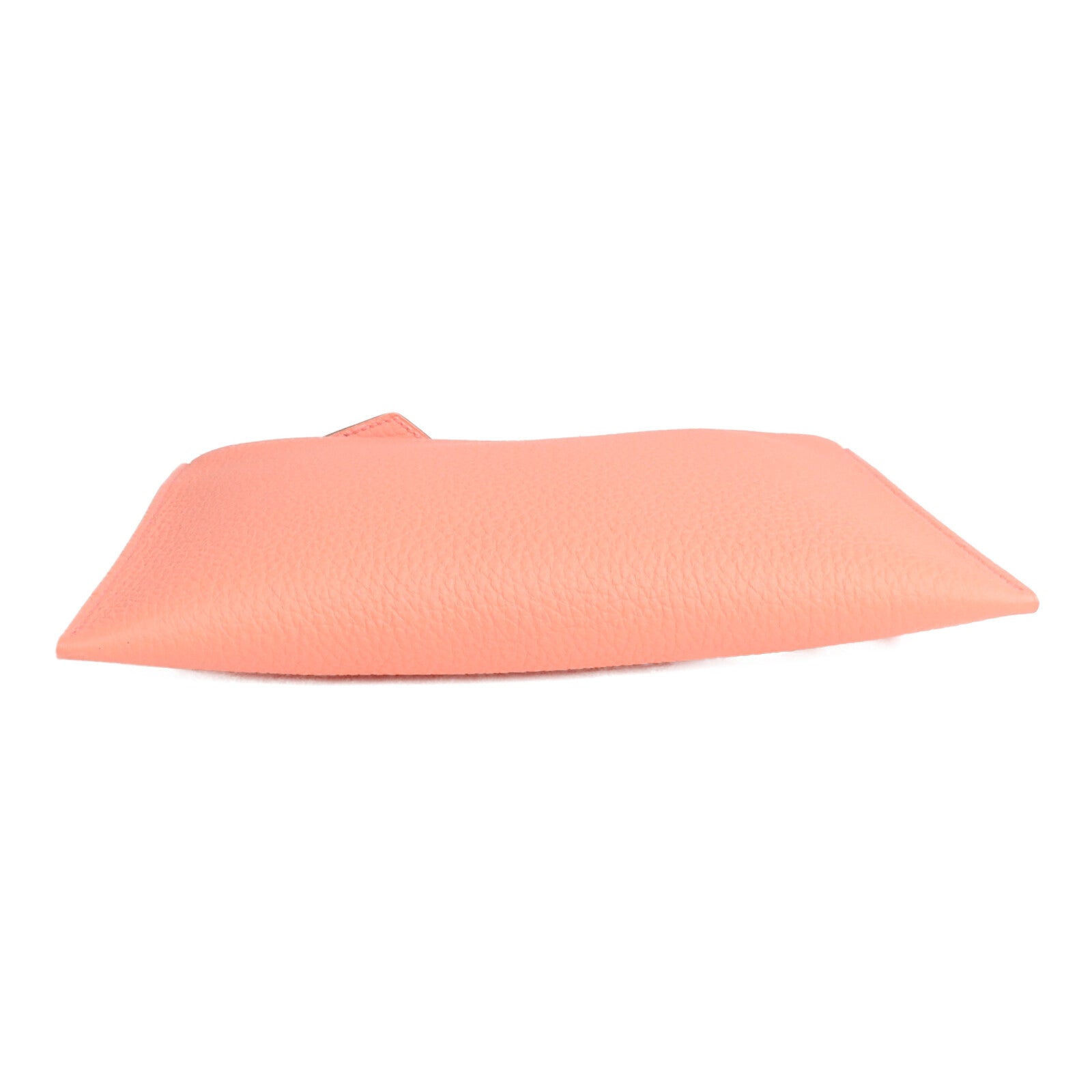 HERMES 【激減優惠】Togo皮革Bazar Pouch PM銀扣手拿包Flamingo
