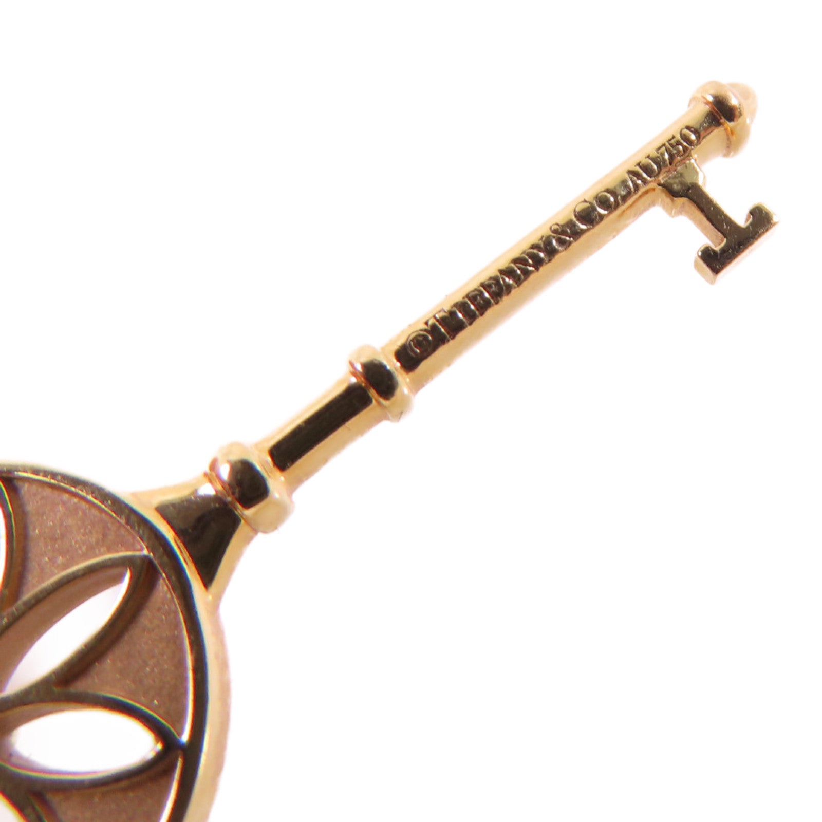TIFFANY＆CO 18K玫瑰金Star Key Necklace項鏈金色