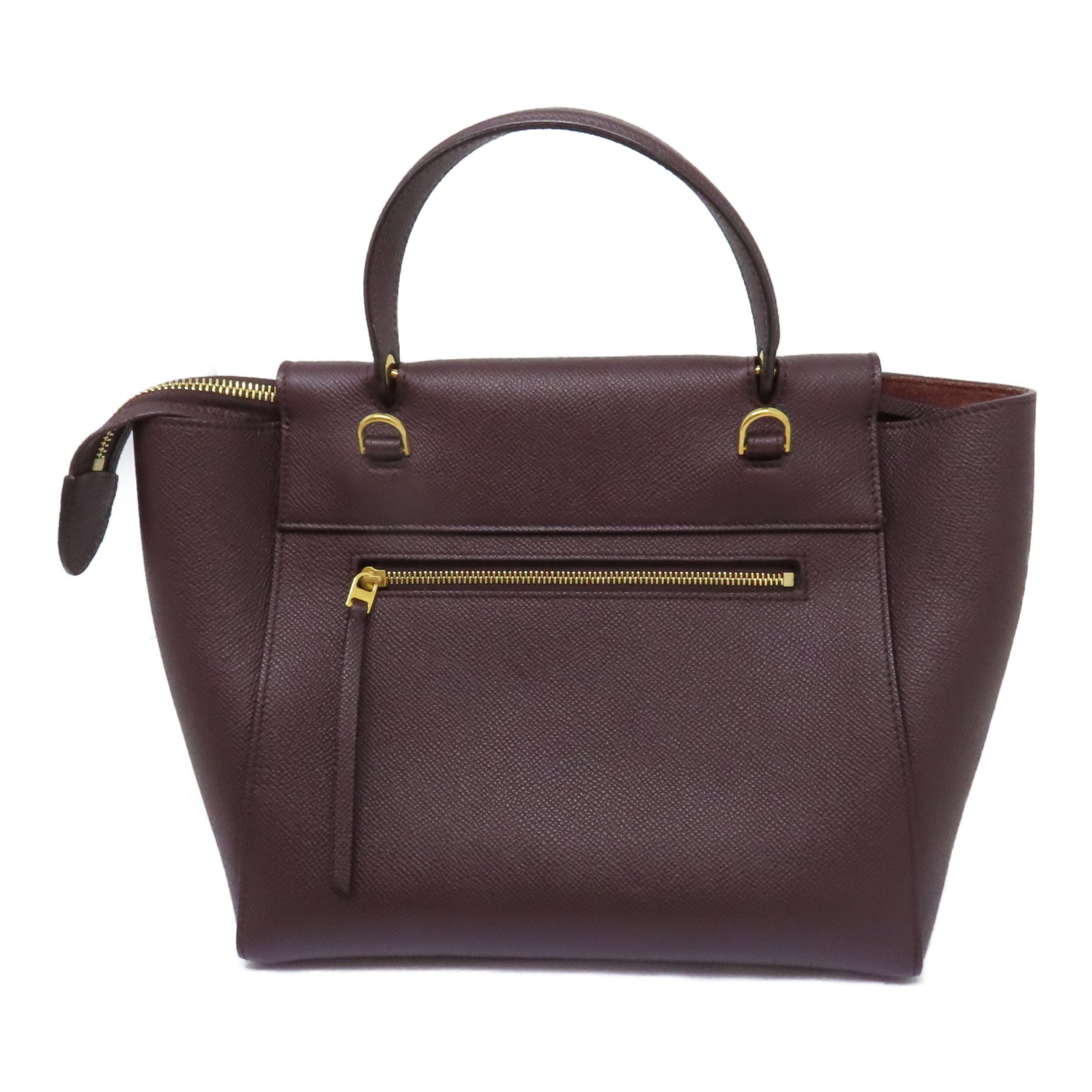 CELINE 【激減優惠】牛皮皮革Belt Bag金扣手挽肩背兩用袋紫色