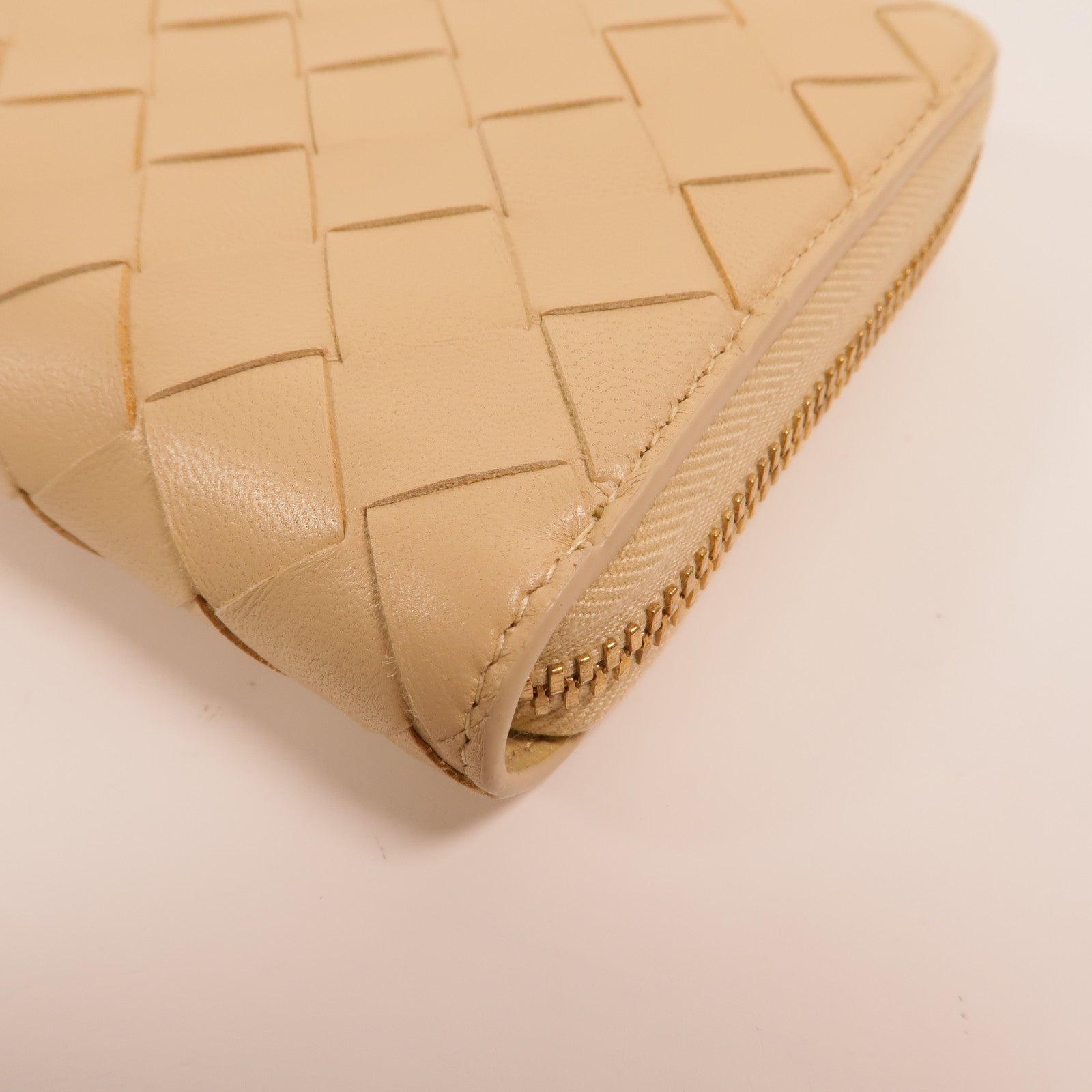 BOTTEGA VENETA 羊皮皮革Zipper Long Wallet長錢包