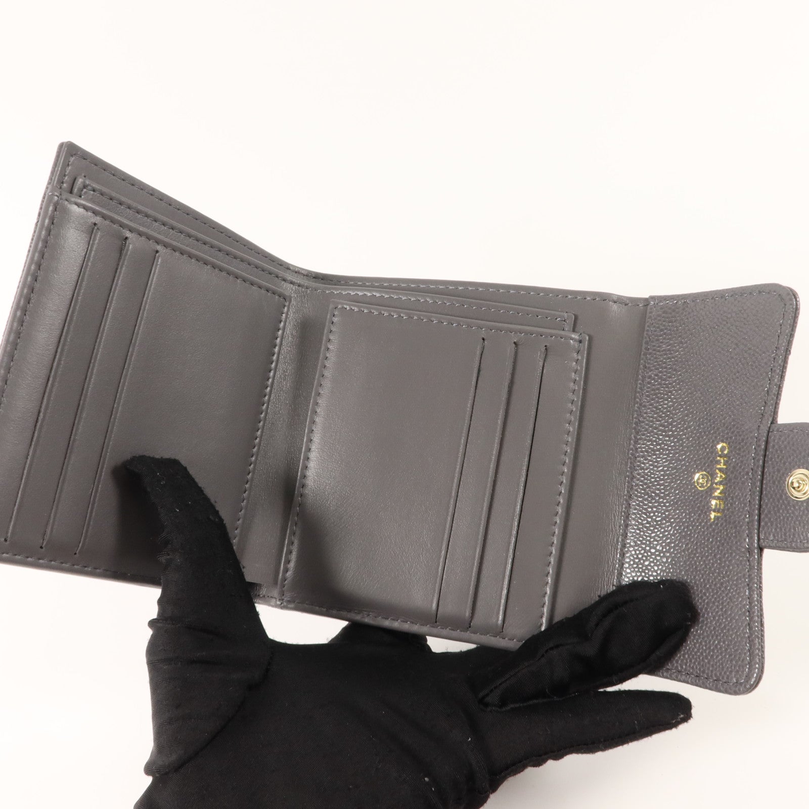 CHANEL 牛皮皮革Classic Small Flap Wallet錢包