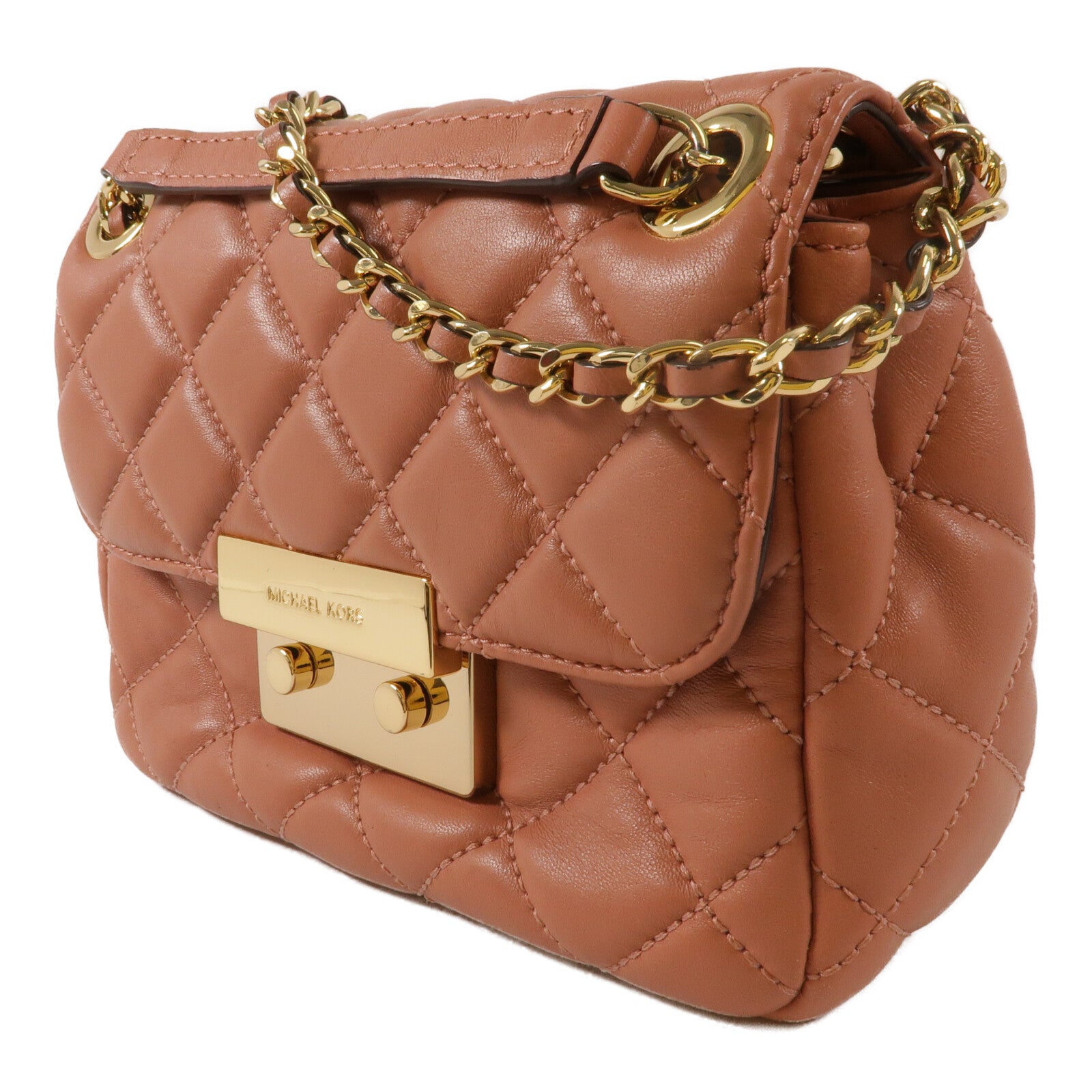 Michael Kors 羊皮皮革Chain Shoulder鏈帶肩背袋