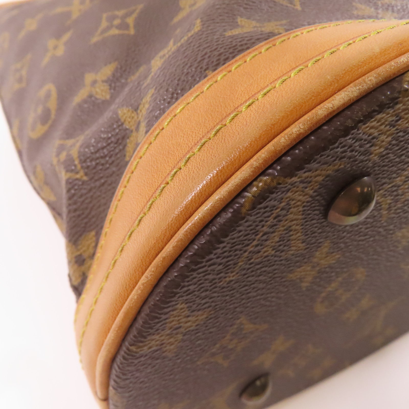 LOUIS VUITTON Monogram Bucket金扣肩背袋啡色