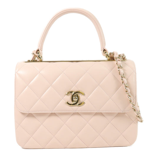 CHANEL 羊皮皮革Trendy CC Medium手挽肩背兩用袋
