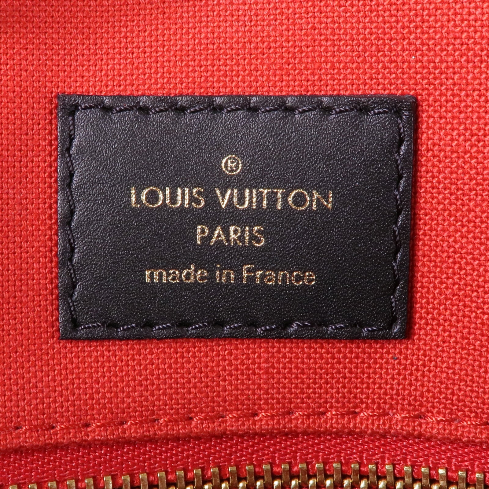 LOUIS VUITTON Monogram Giant/Reverse On The Go MM金扣手挽肩背兩用袋