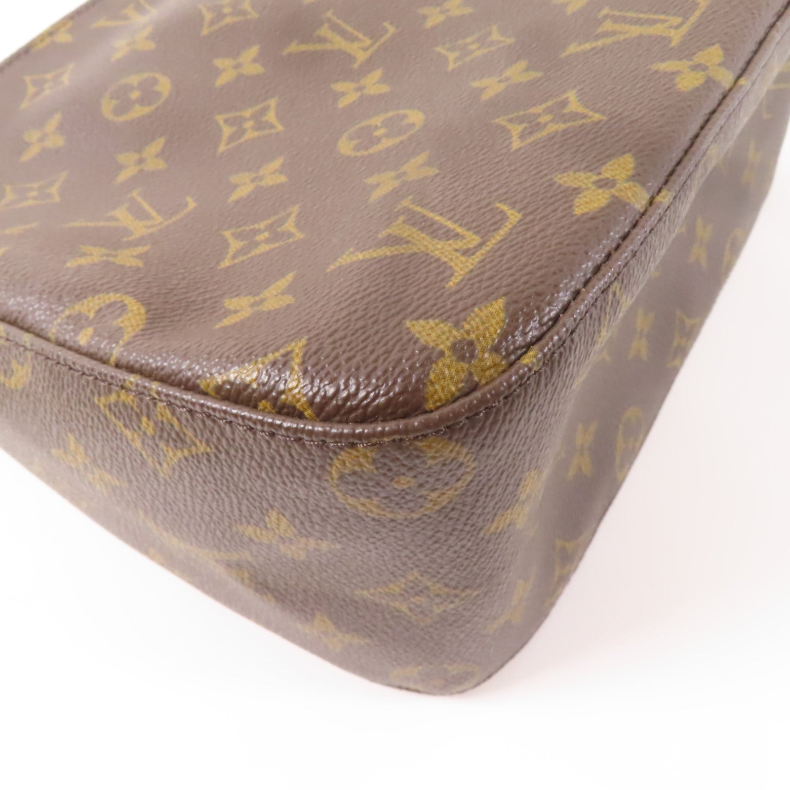 LOUIS VUITTON Monogram Looping MM金扣肩背袋啡色