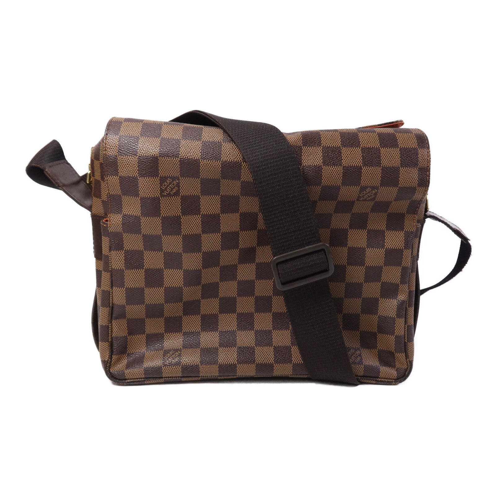 LOUIS VUITTON 【激減優惠】Damier Naviglio金扣肩背袋