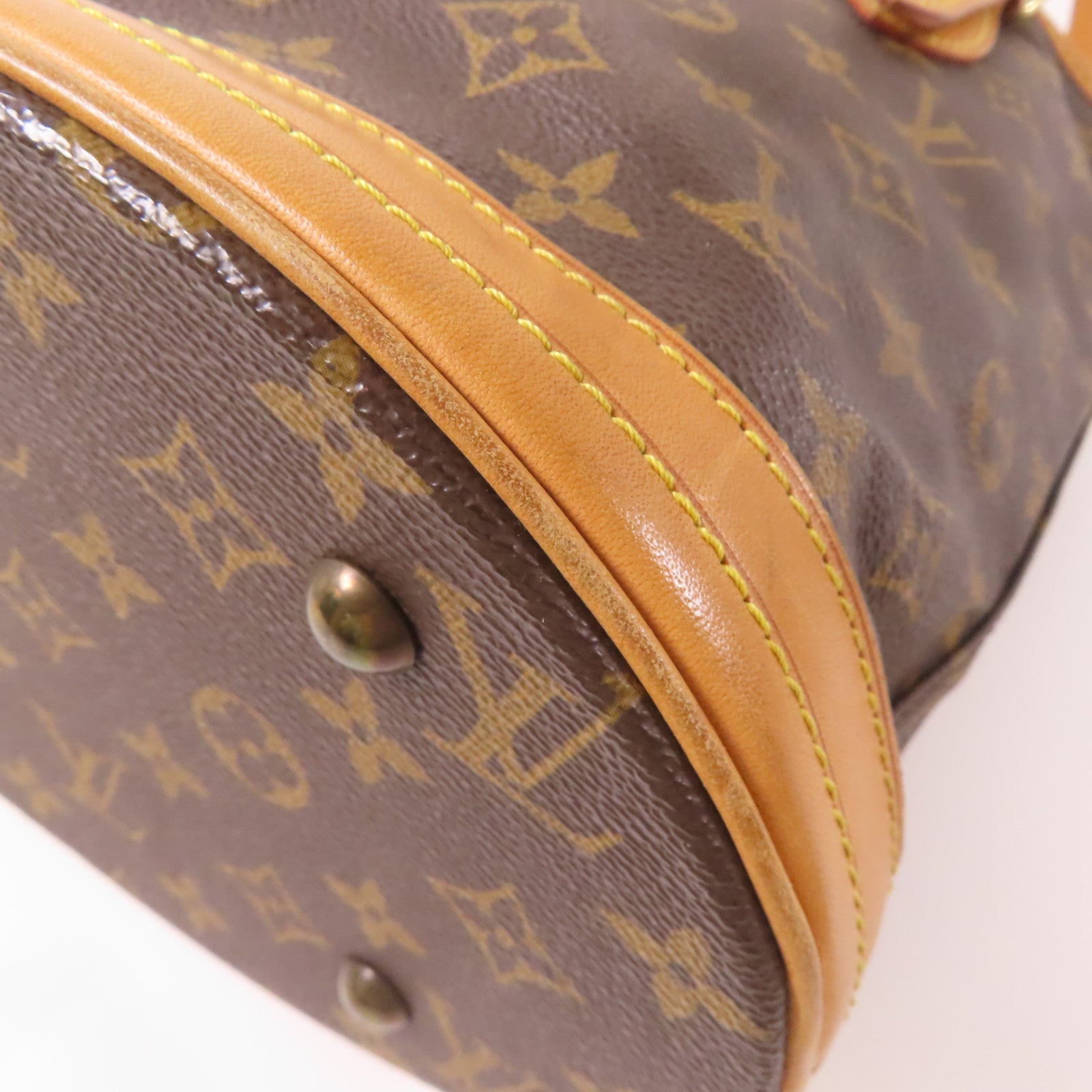 LOUIS VUITTON Monogram Bucket金扣肩背袋啡色