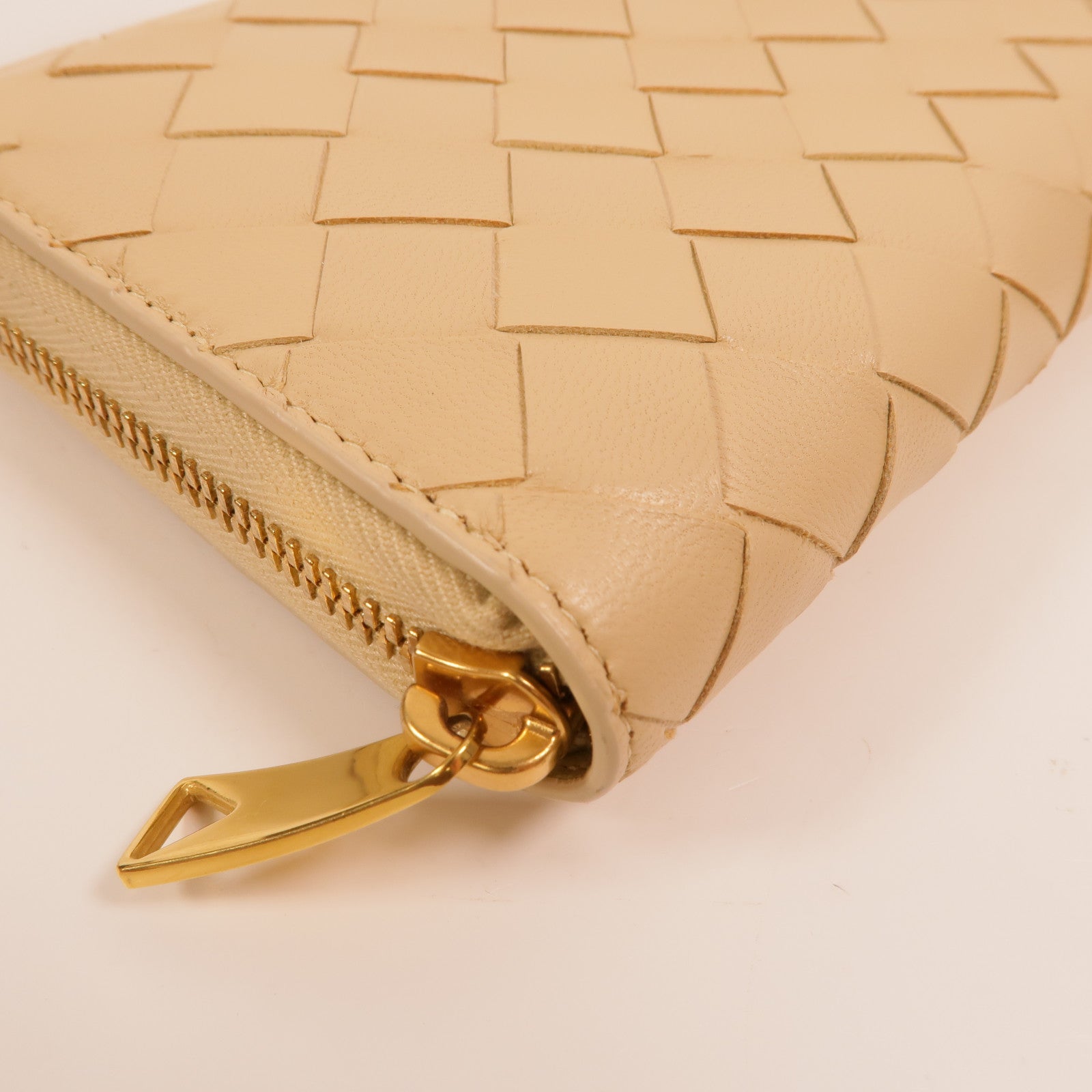 BOTTEGA VENETA 羊皮皮革Zipper Long Wallet長錢包