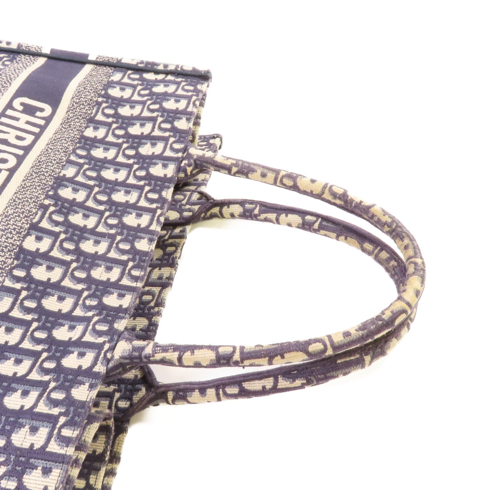 Dior Oblique帆布Book Tote Medium Bag手挽袋寶藍色
