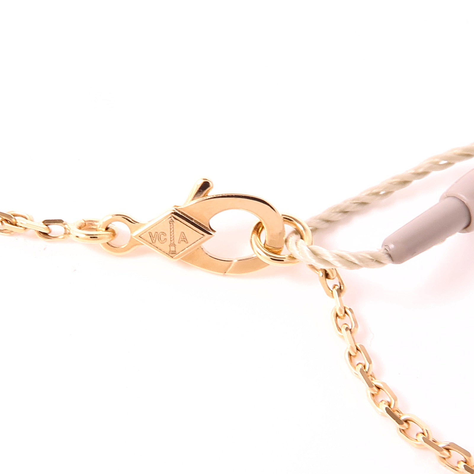 Van Cleef & Arpels 18K玫瑰金Vintage Alhambra Pendant鑽石項鍊