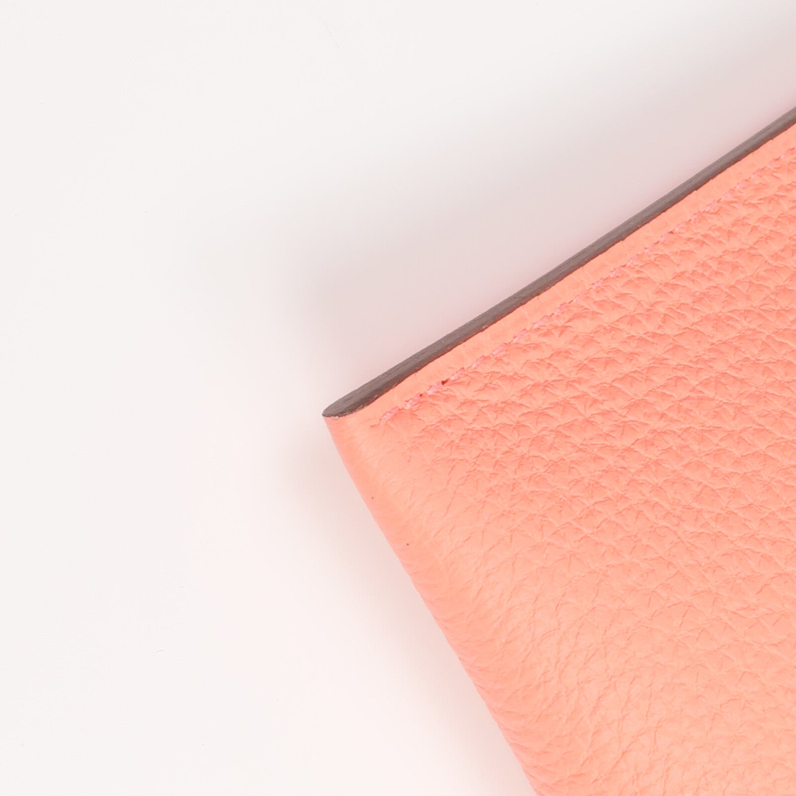 HERMES 【激減優惠】Togo皮革Bazar Pouch PM銀扣手拿包Flamingo