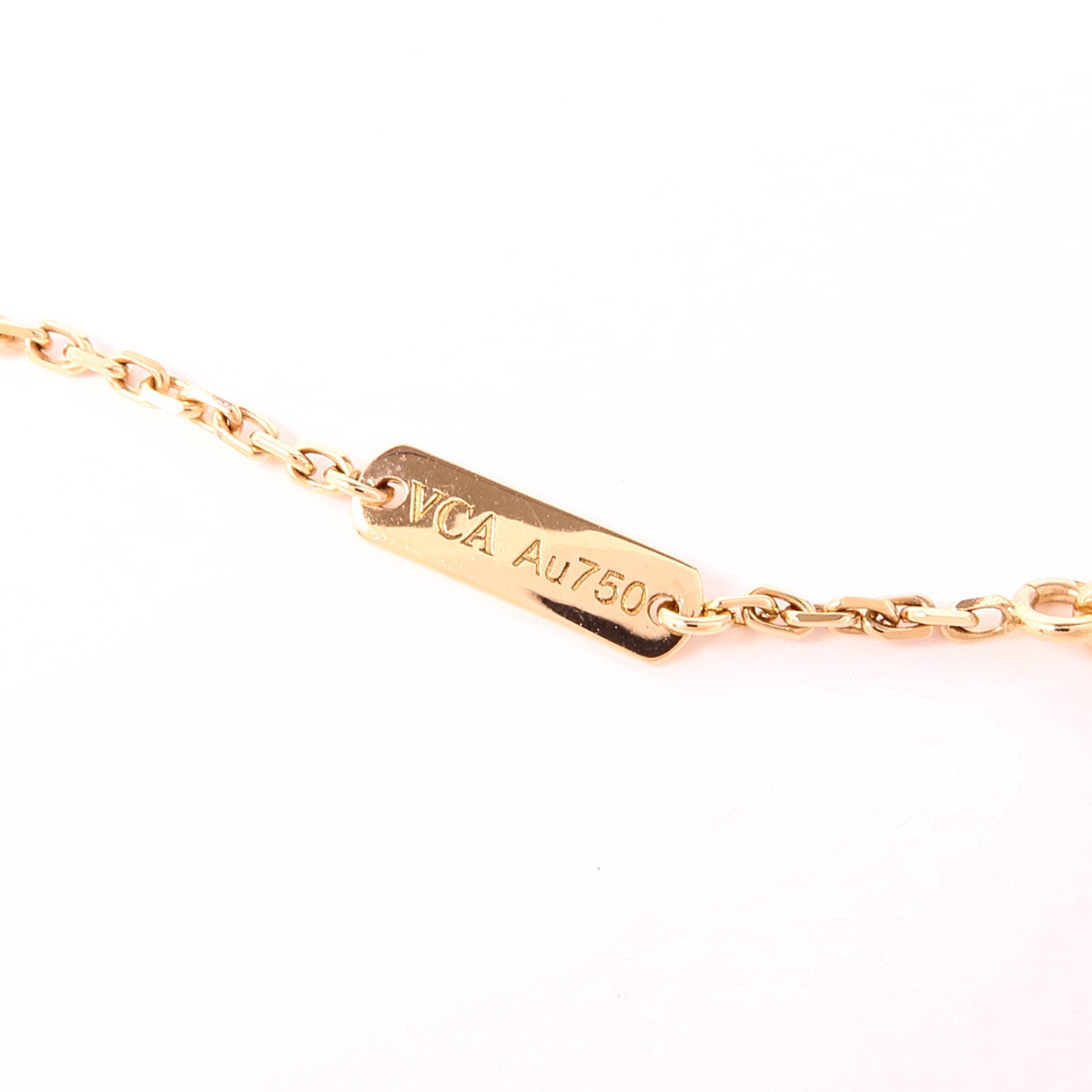 Van Cleef & Arpels 18K玫瑰金Vintage Alhambra Pendant鑽石項鍊