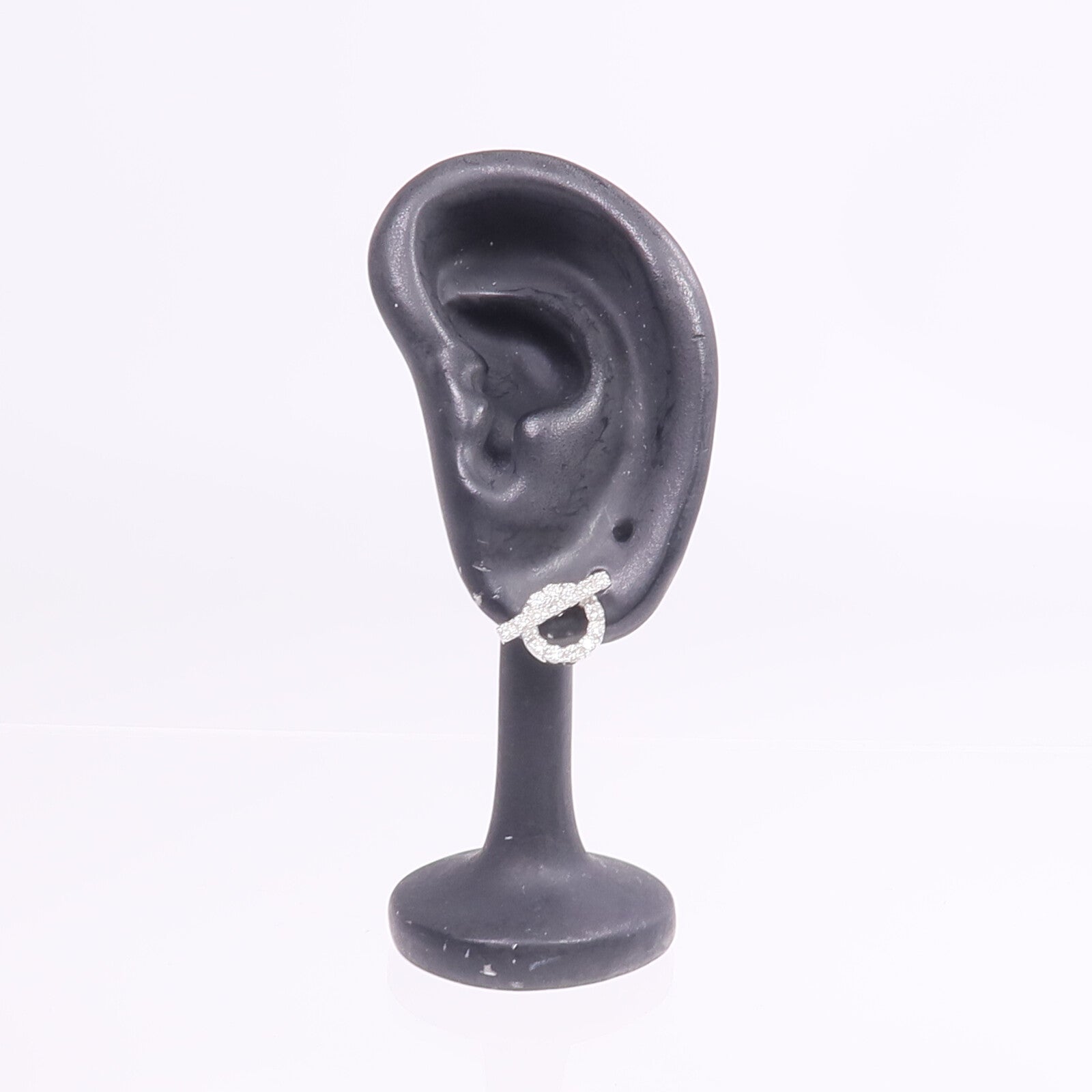 HERMES 【激減優惠】18K白金Finesse Earrings鑽石耳環