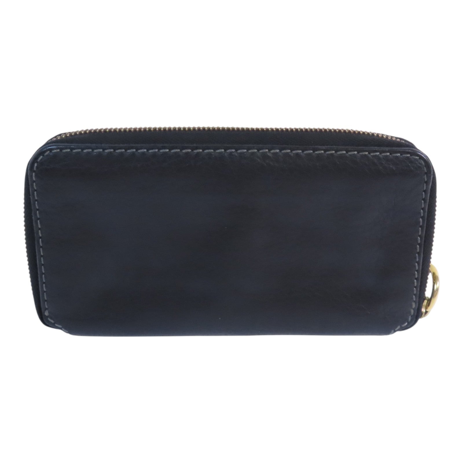 Chloe 牛皮皮革Zipper Long Wallet金扣拉鏈長錢包