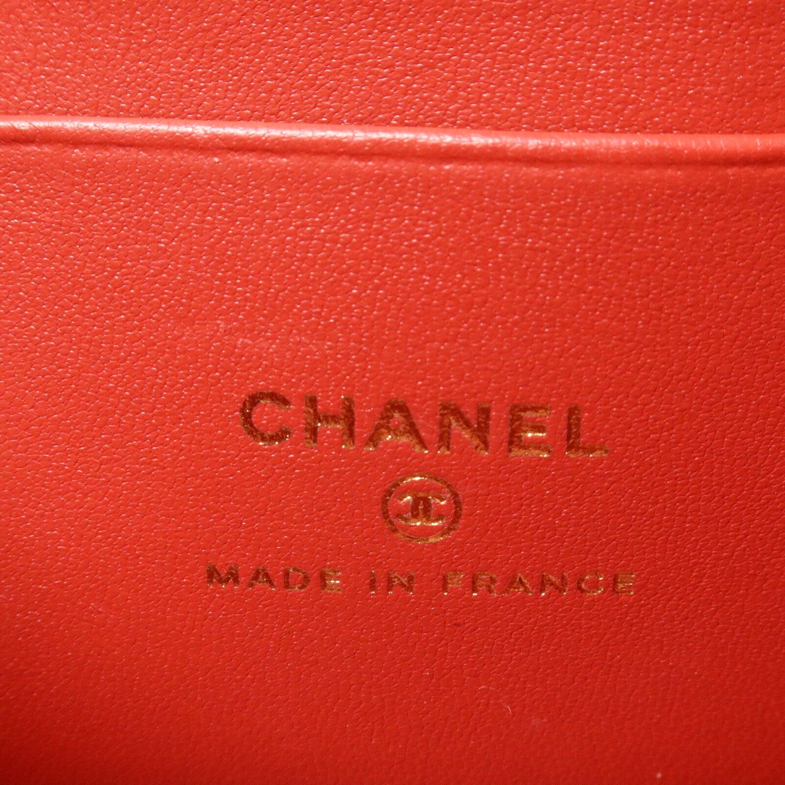 CHANEL 羊皮皮革Vanity Case鏈帶肩背袋