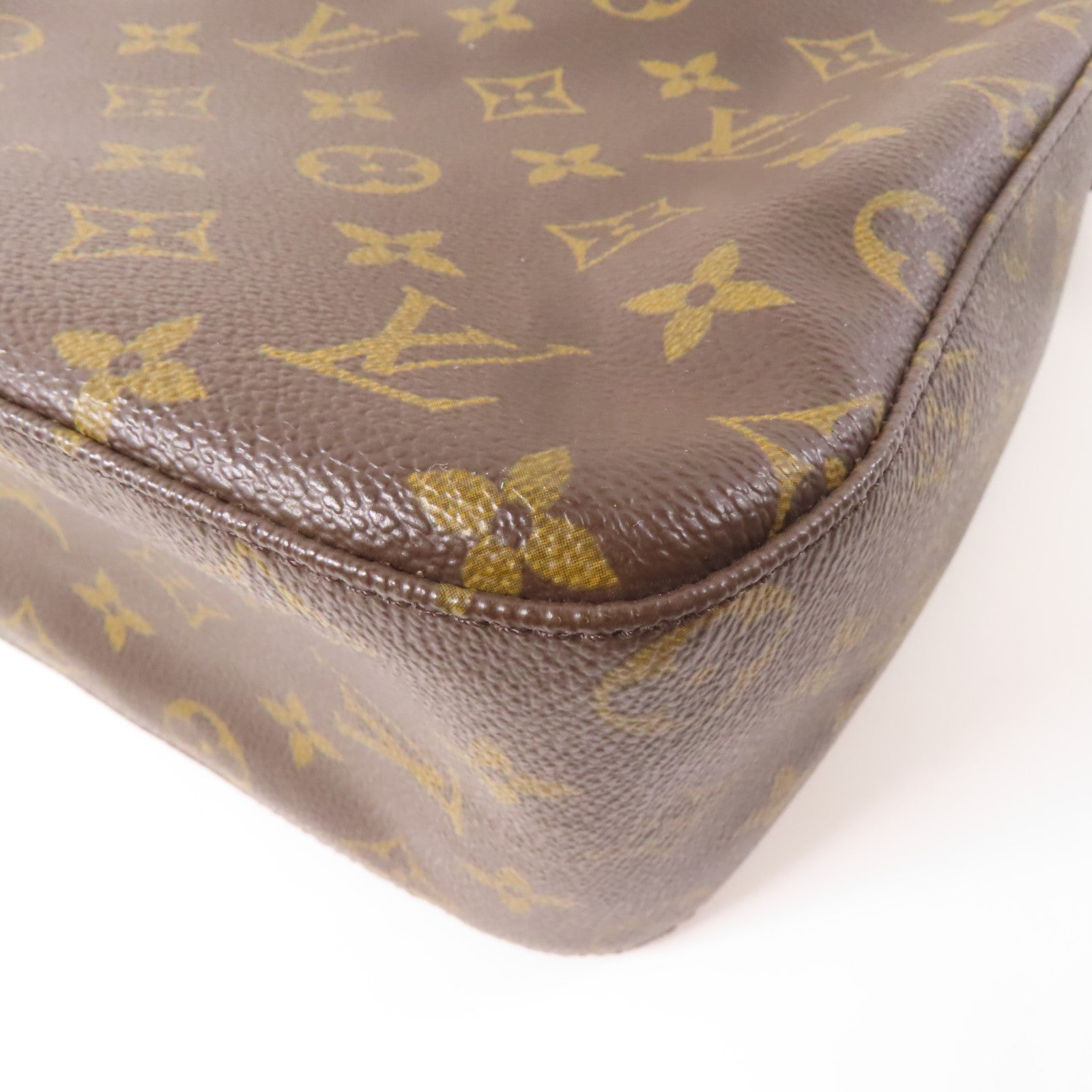 LOUIS VUITTON Monogram Looping MM金扣肩背袋啡色