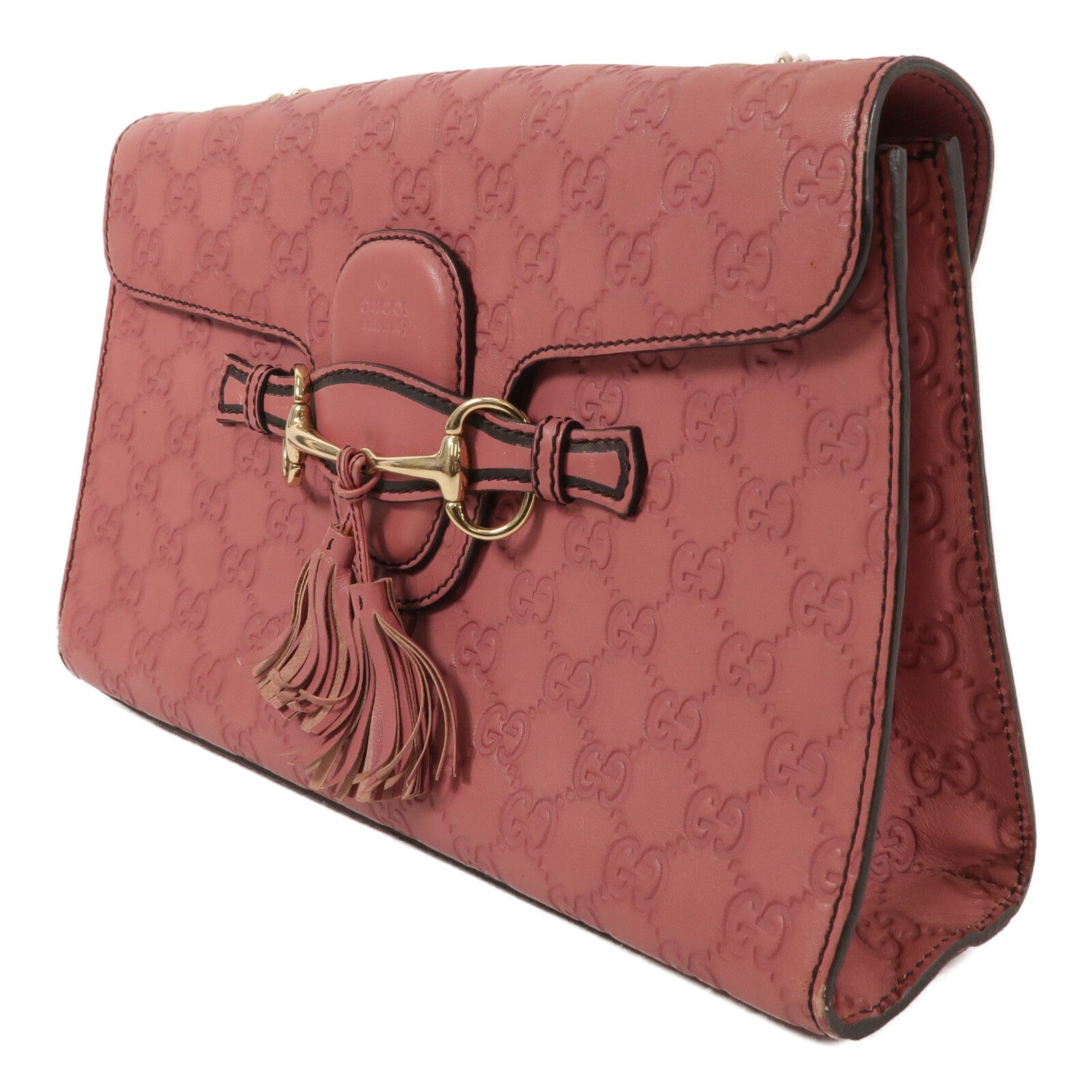 GUCCI 牛皮皮革Emily鏈帶肩背袋
