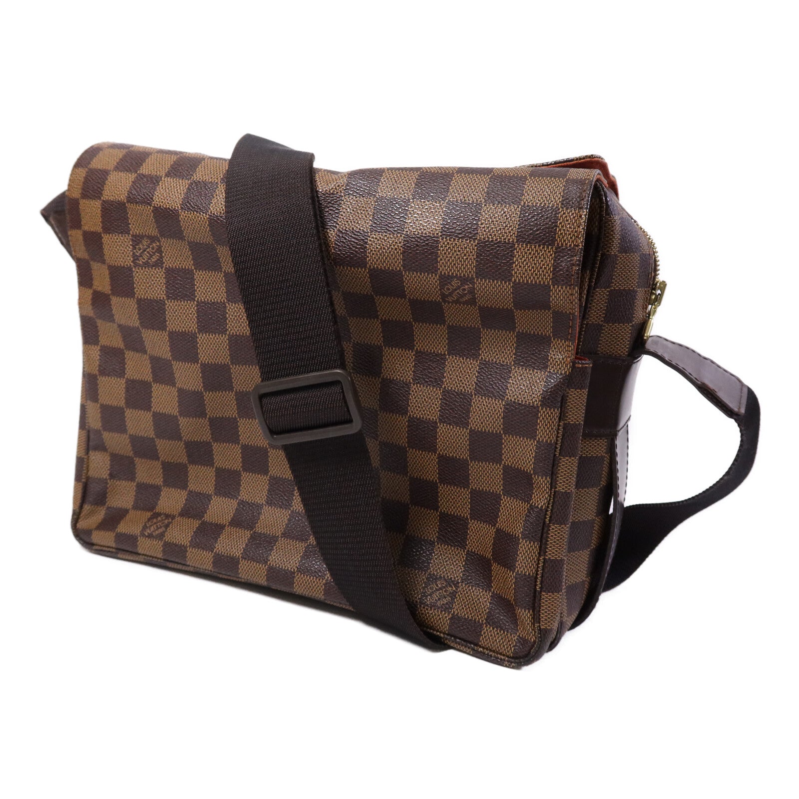 LOUIS VUITTON 【激減優惠】Damier Naviglio金扣肩背袋