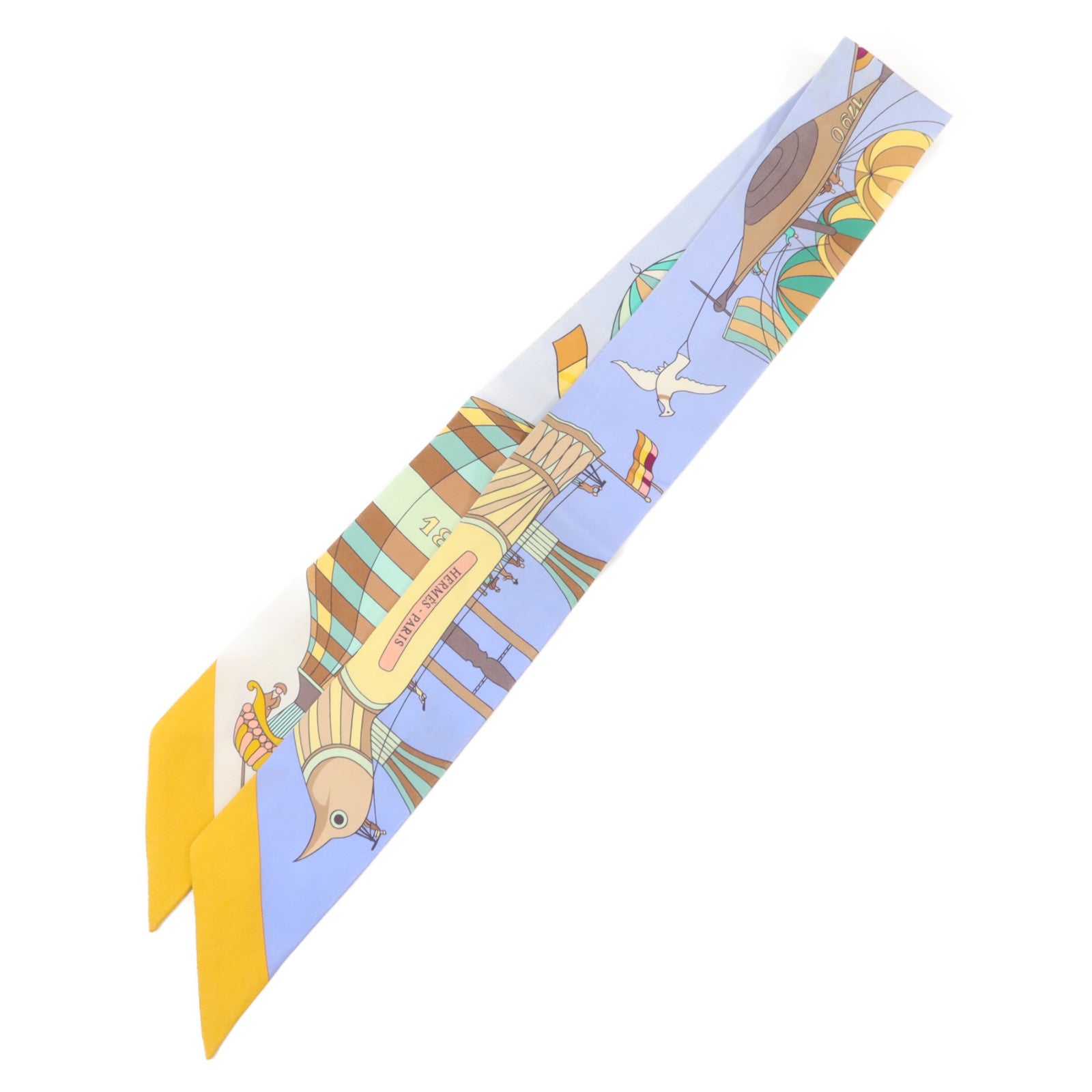 HERMES 絲質Twilly絲巾