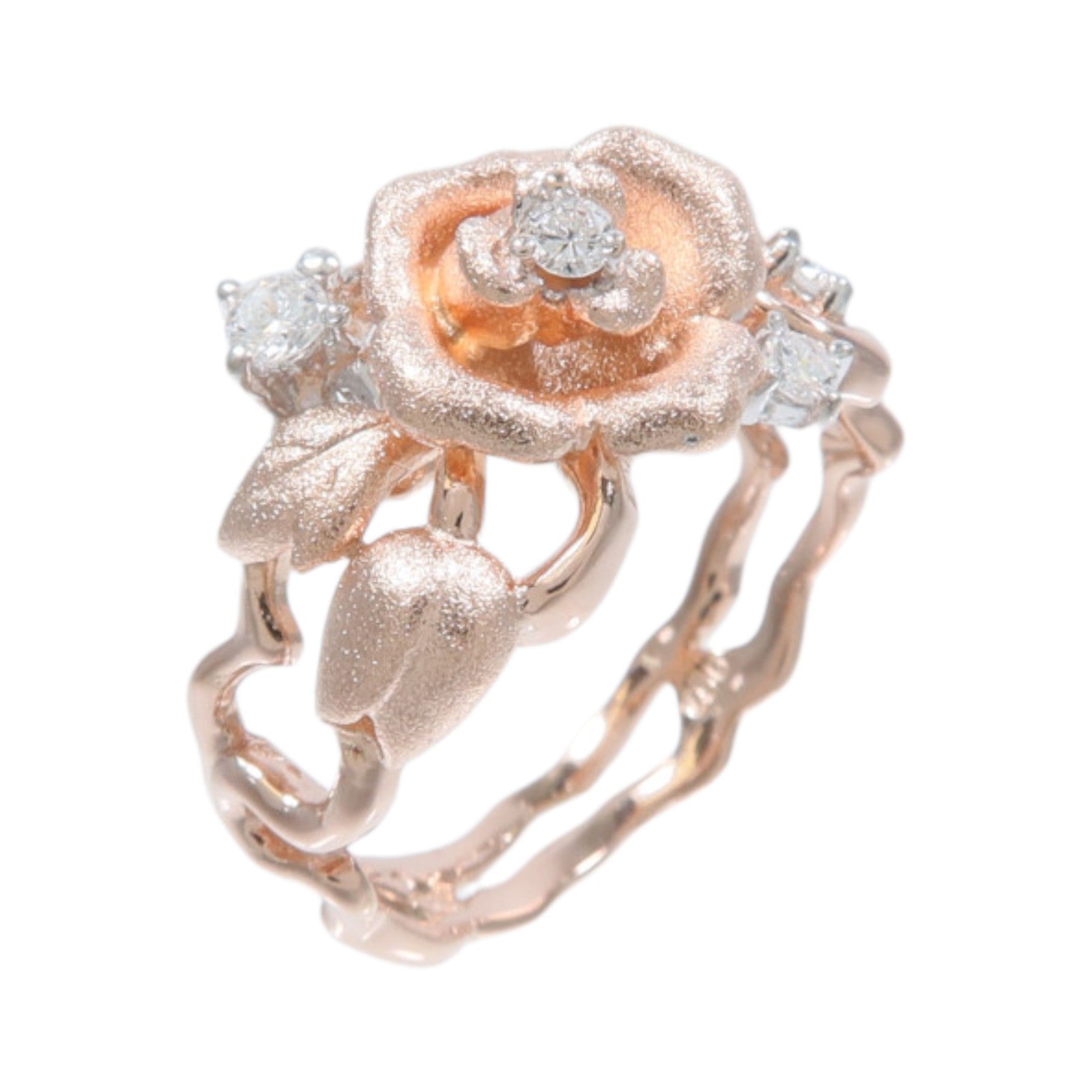 JEWELRY 18K玫瑰金/白金Diamond Ring鑽石戒指
