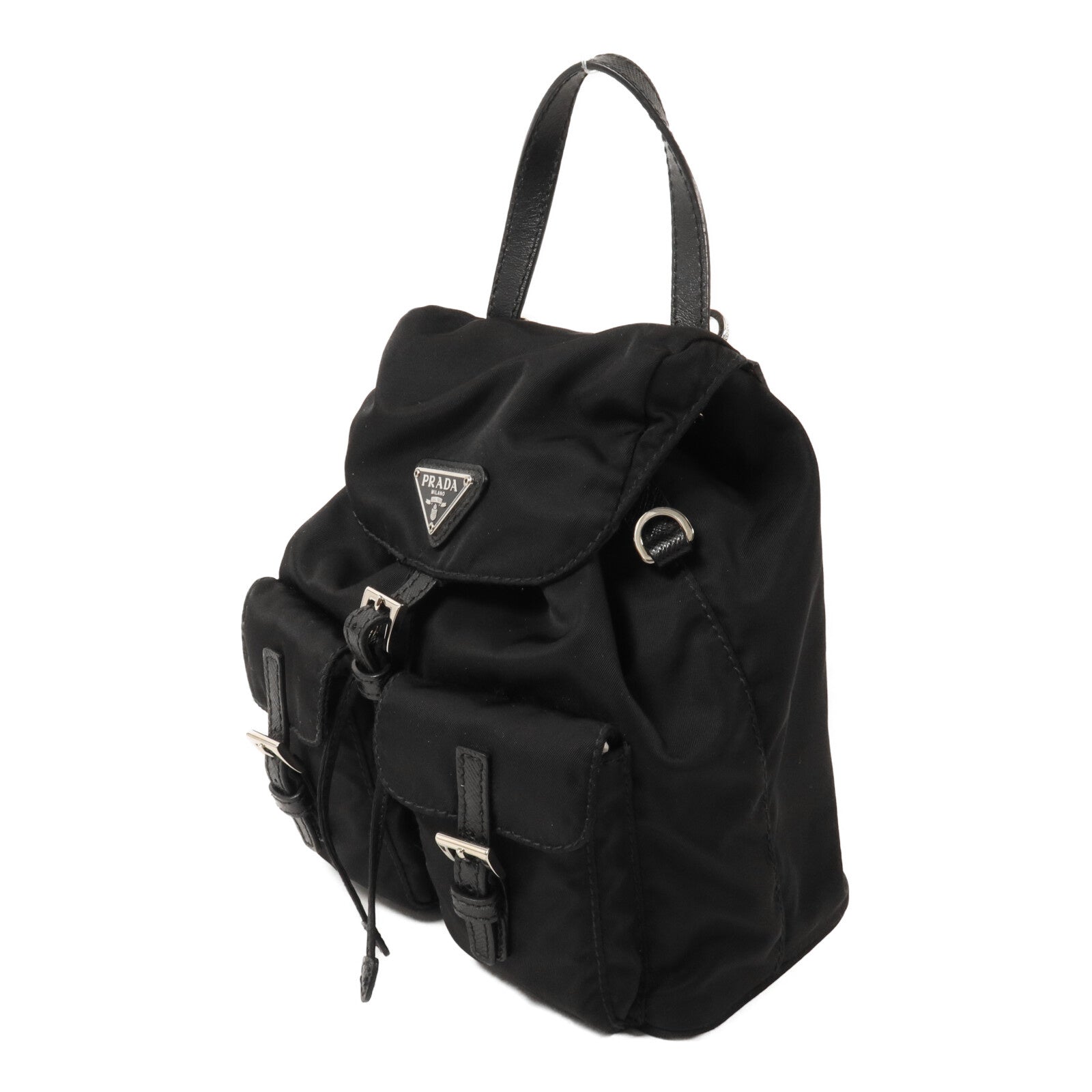 PRADA 尼龍Mini Backpack Chain Shoulder鏈帶手挽肩背兩用袋