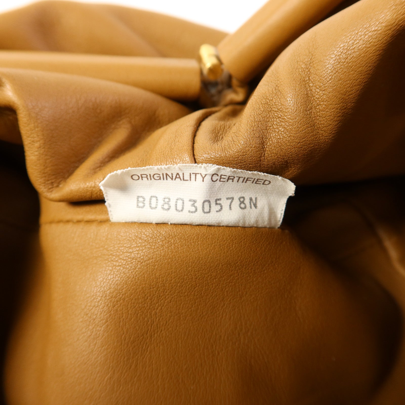 BOTTEGA VENETA 牛皮皮革Pouch Clutch Bag金扣手拿包