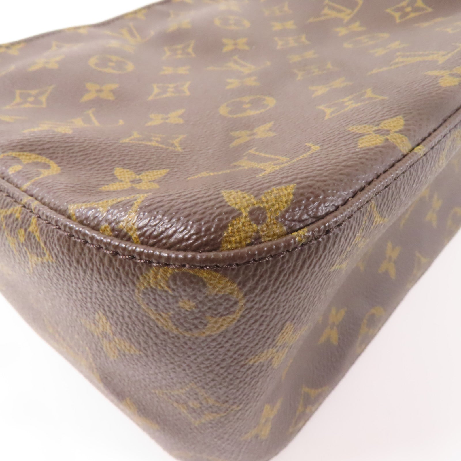 LOUIS VUITTON Monogram Looping MM金扣肩背袋啡色