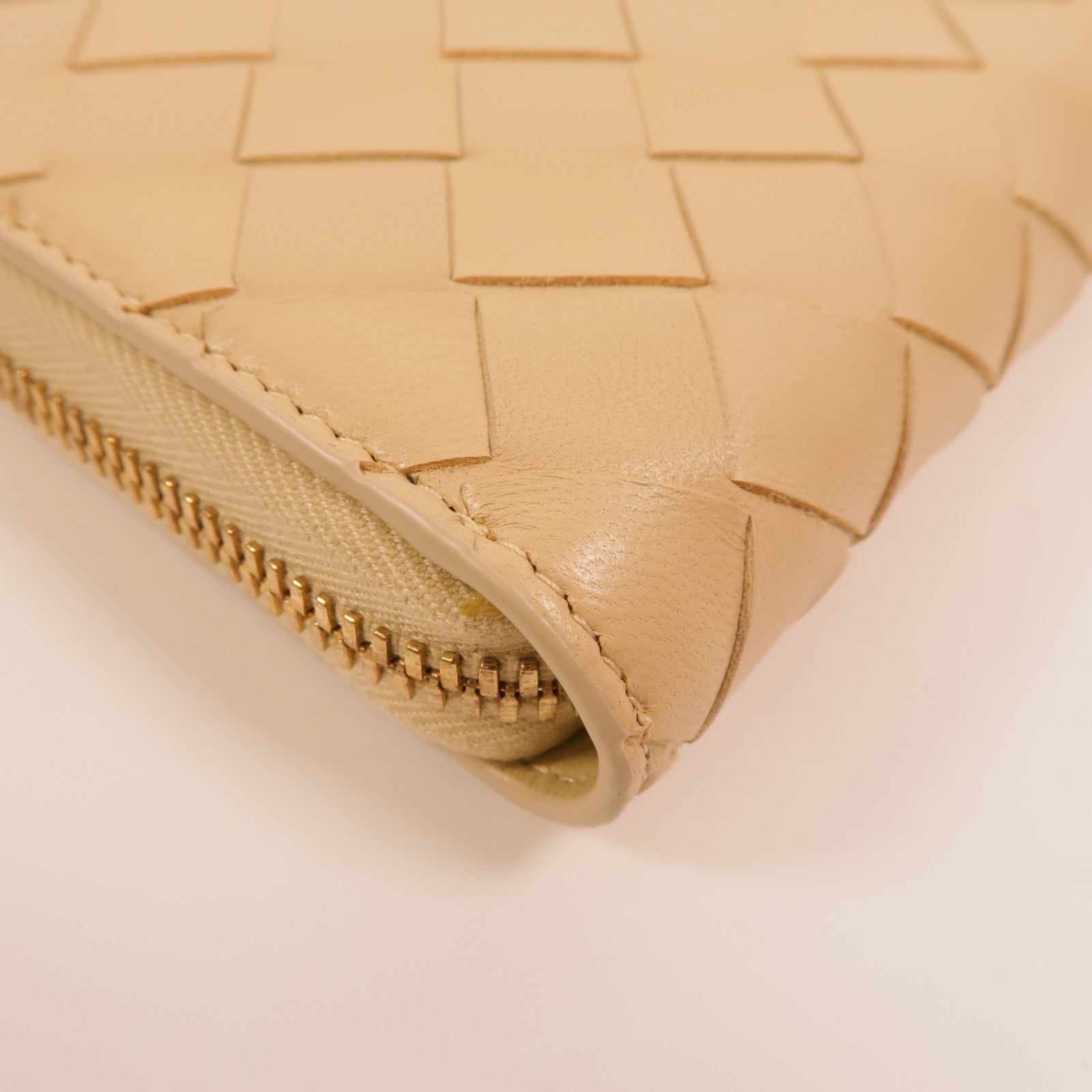 BOTTEGA VENETA 羊皮皮革Zipper Long Wallet長錢包