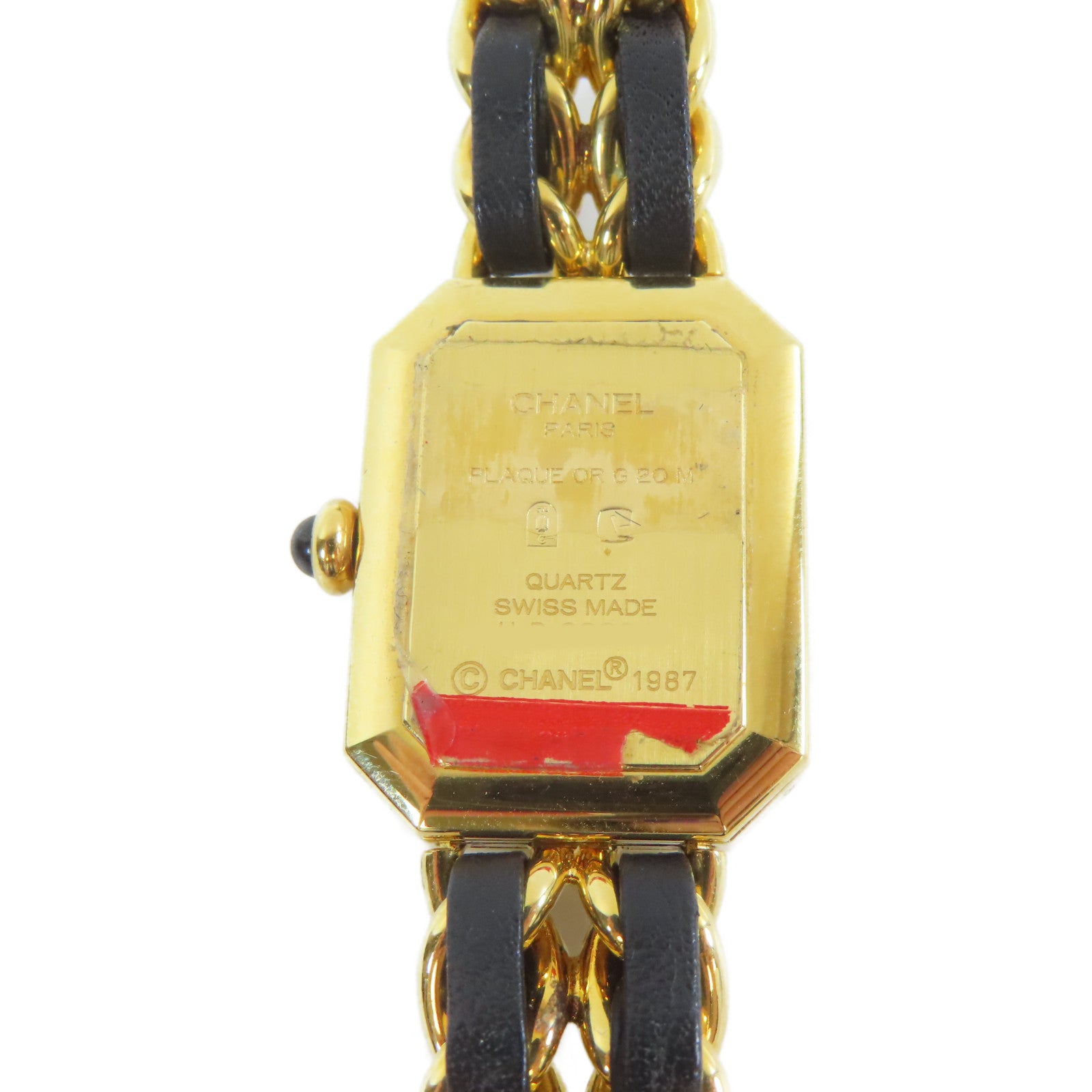 CHANEL Premiere M鍍金手錶石英機芯黑色#M Size/#14.75cm