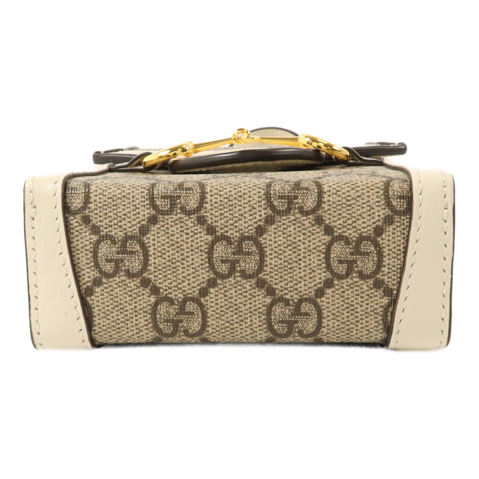 GUCCI 塗層帆布Horsebit 1955 Mini Phone Bag肩背袋