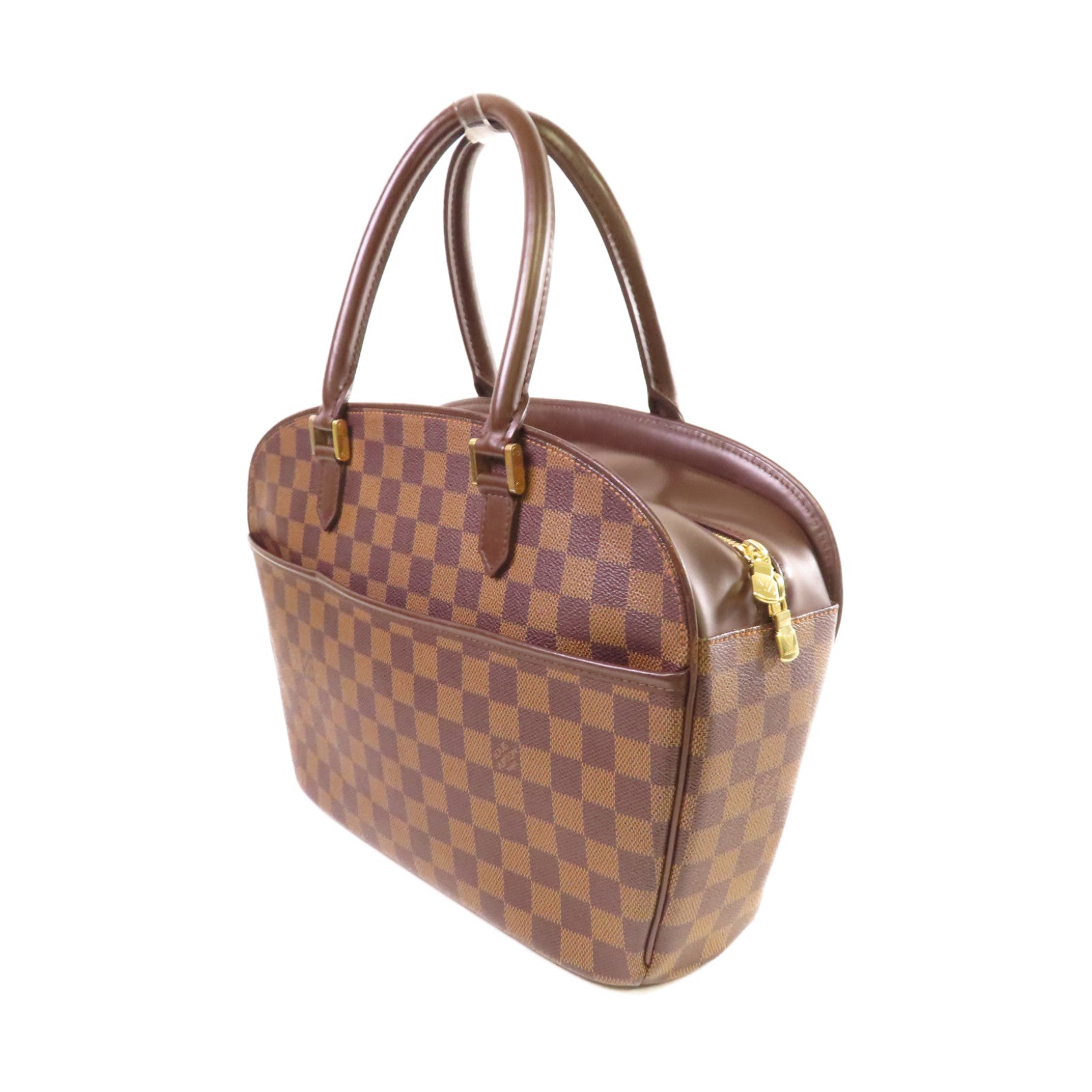 LOUIS VUITTON Damier Ebene Sarria Horizontal Handbag金扣手挽袋啡色