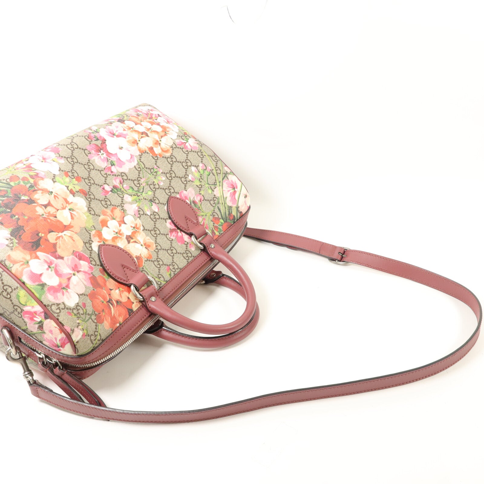 GUCCI 塗層帆布Boston Bag手挽肩背兩用袋