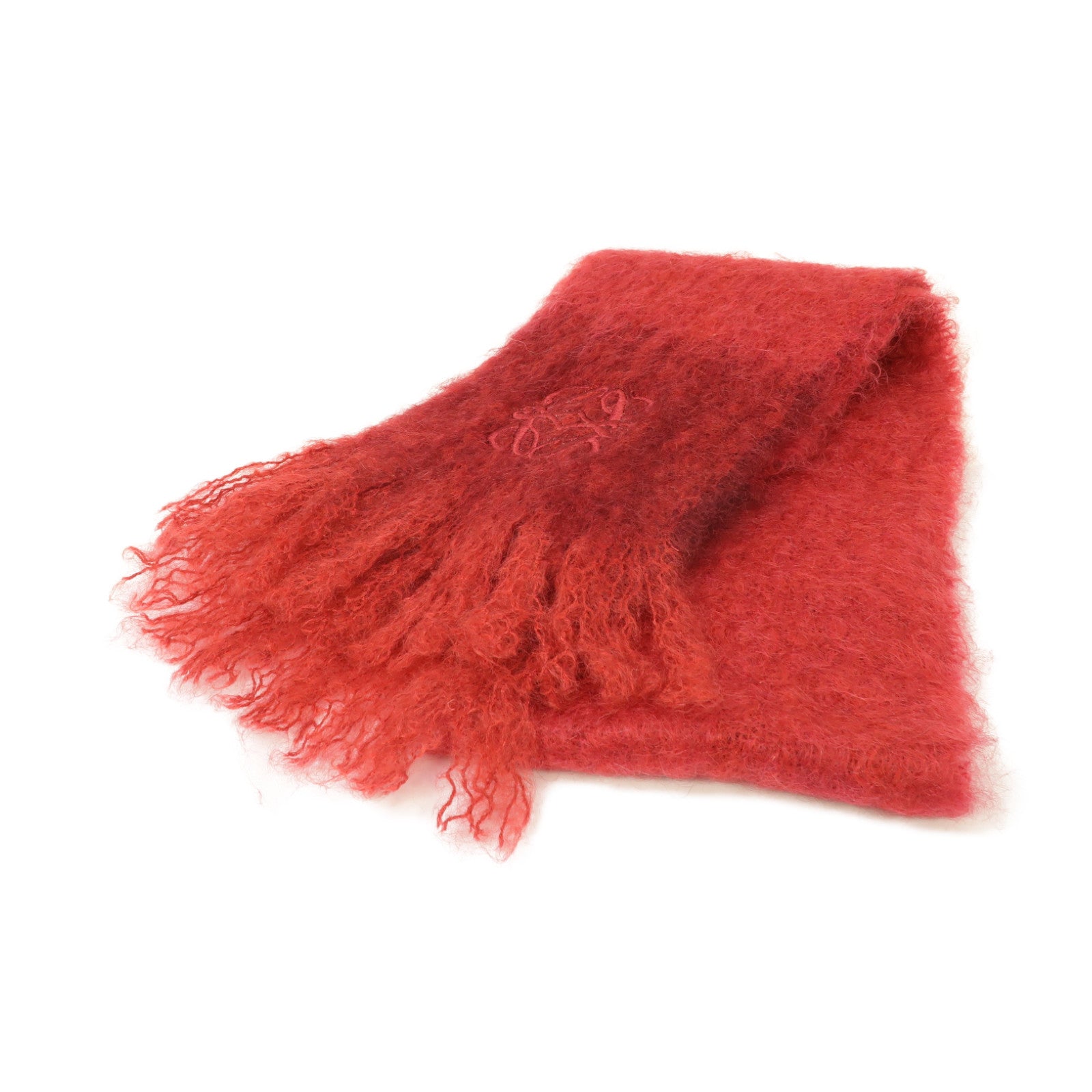 LOEWE 【激減優惠】Mohair Muffler圍巾紅色