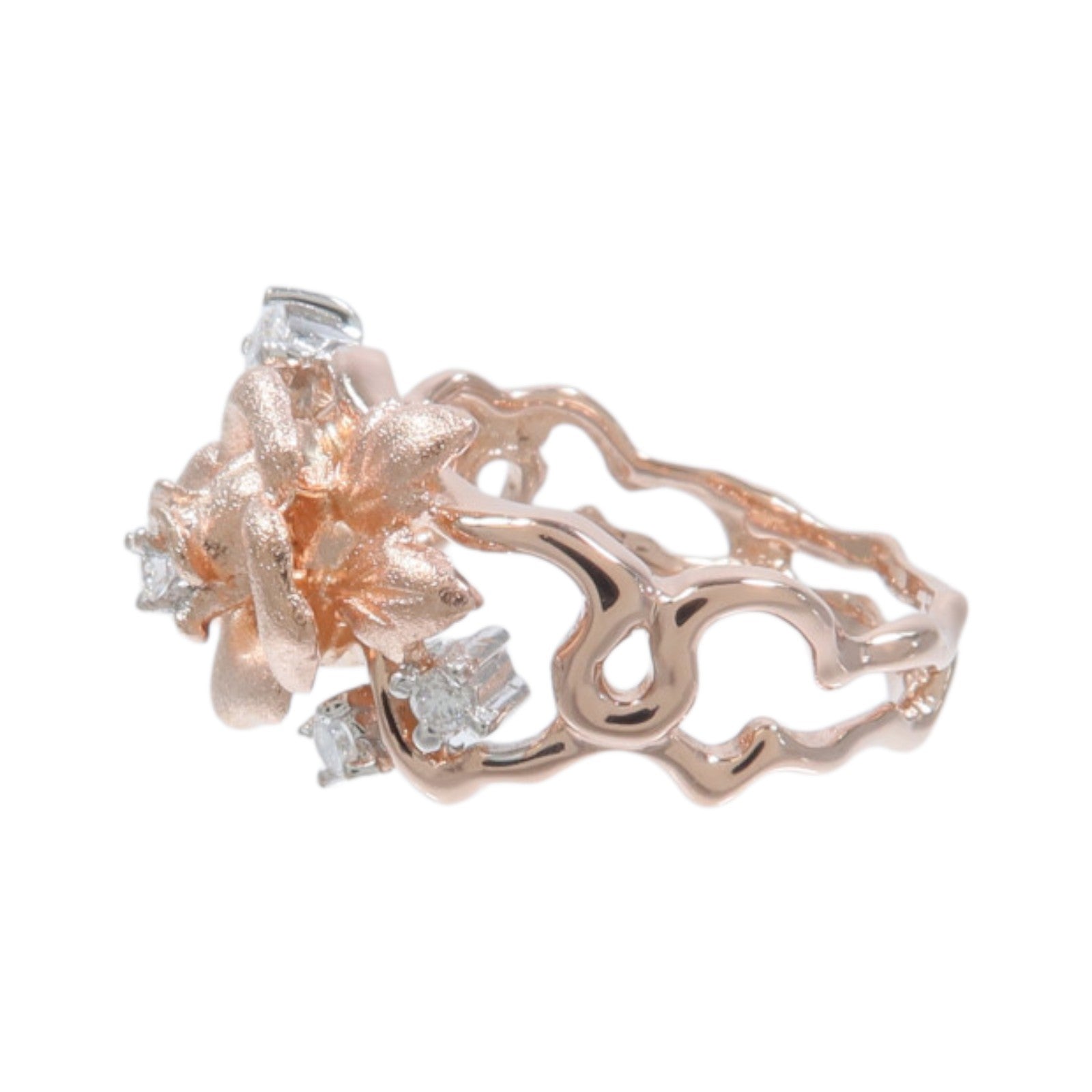 JEWELRY 18K玫瑰金/白金Diamond Ring鑽石戒指