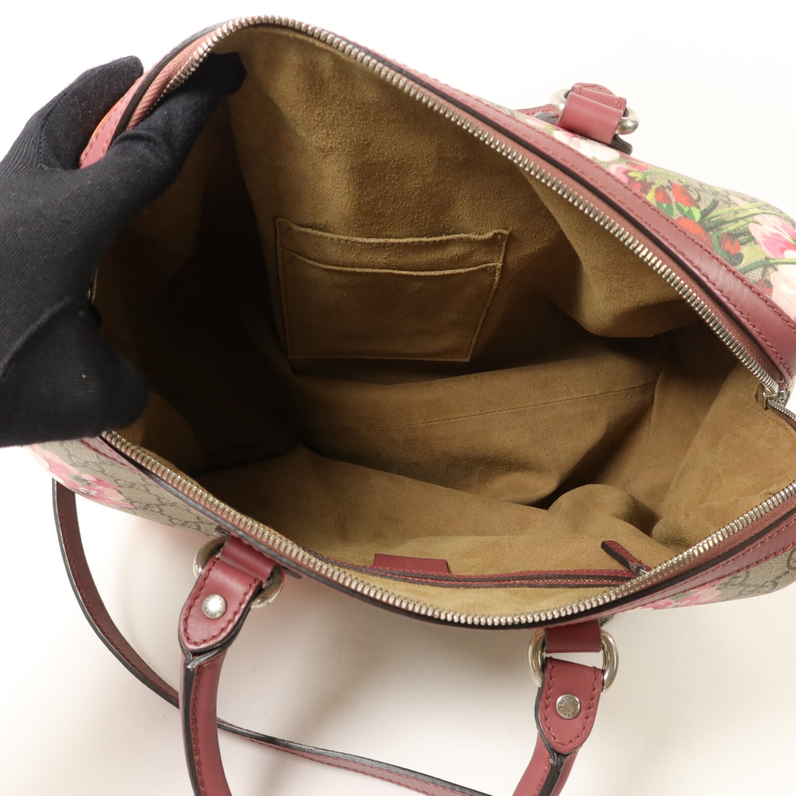 GUCCI 塗層帆布Boston Bag手挽肩背兩用袋