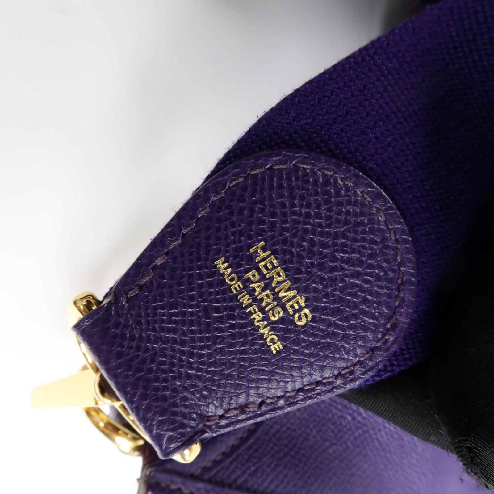 HERMES Epsom皮革Evelyne PM肩背袋Anemone