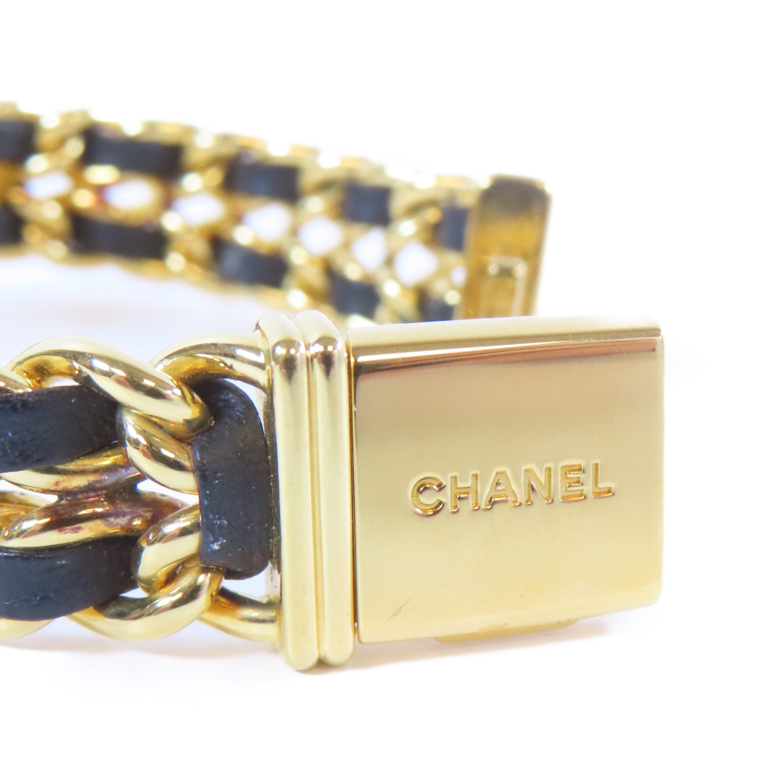 CHANEL Premiere M鍍金手錶石英機芯黑色#M Size/#14.75cm