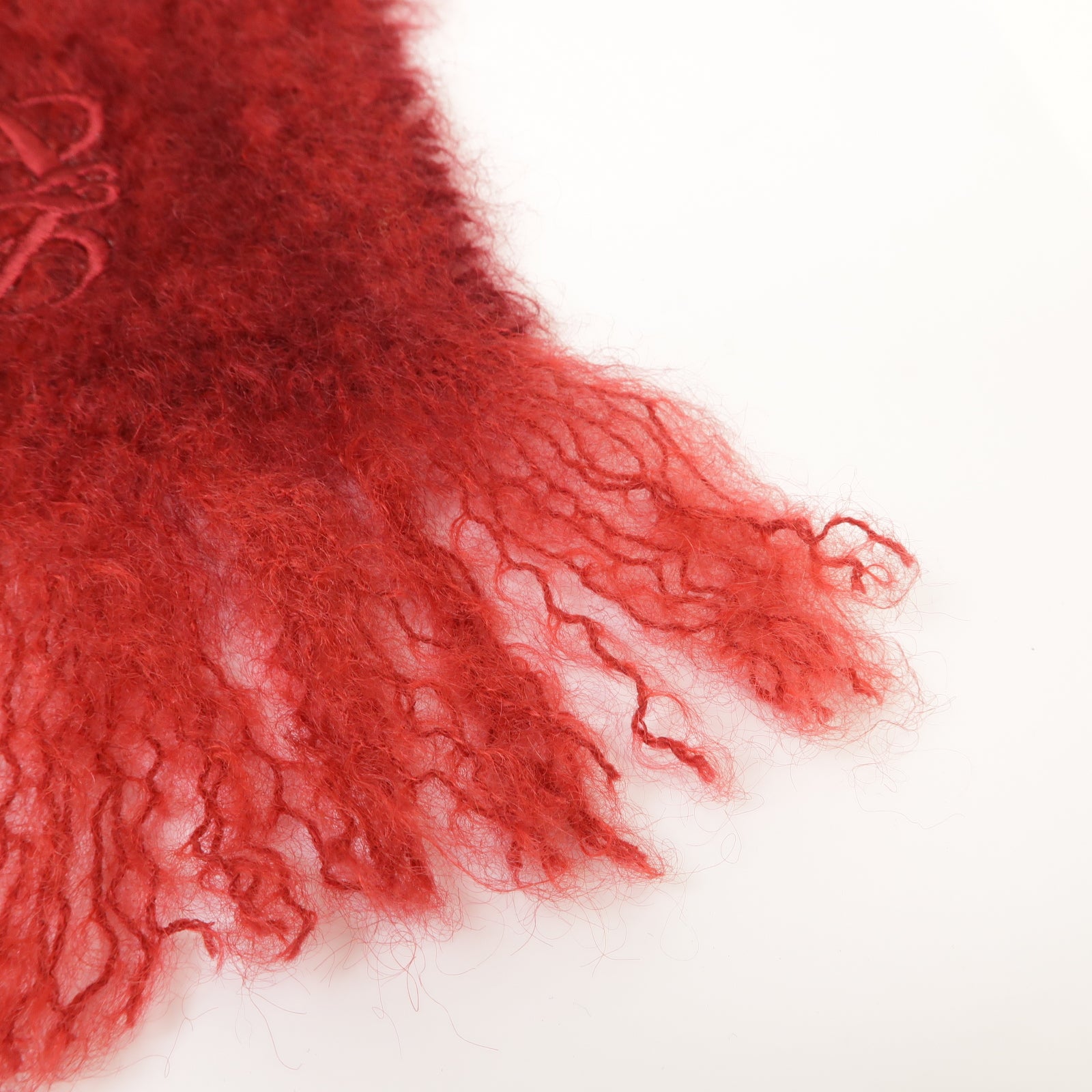 LOEWE 【激減優惠】Mohair Muffler圍巾紅色
