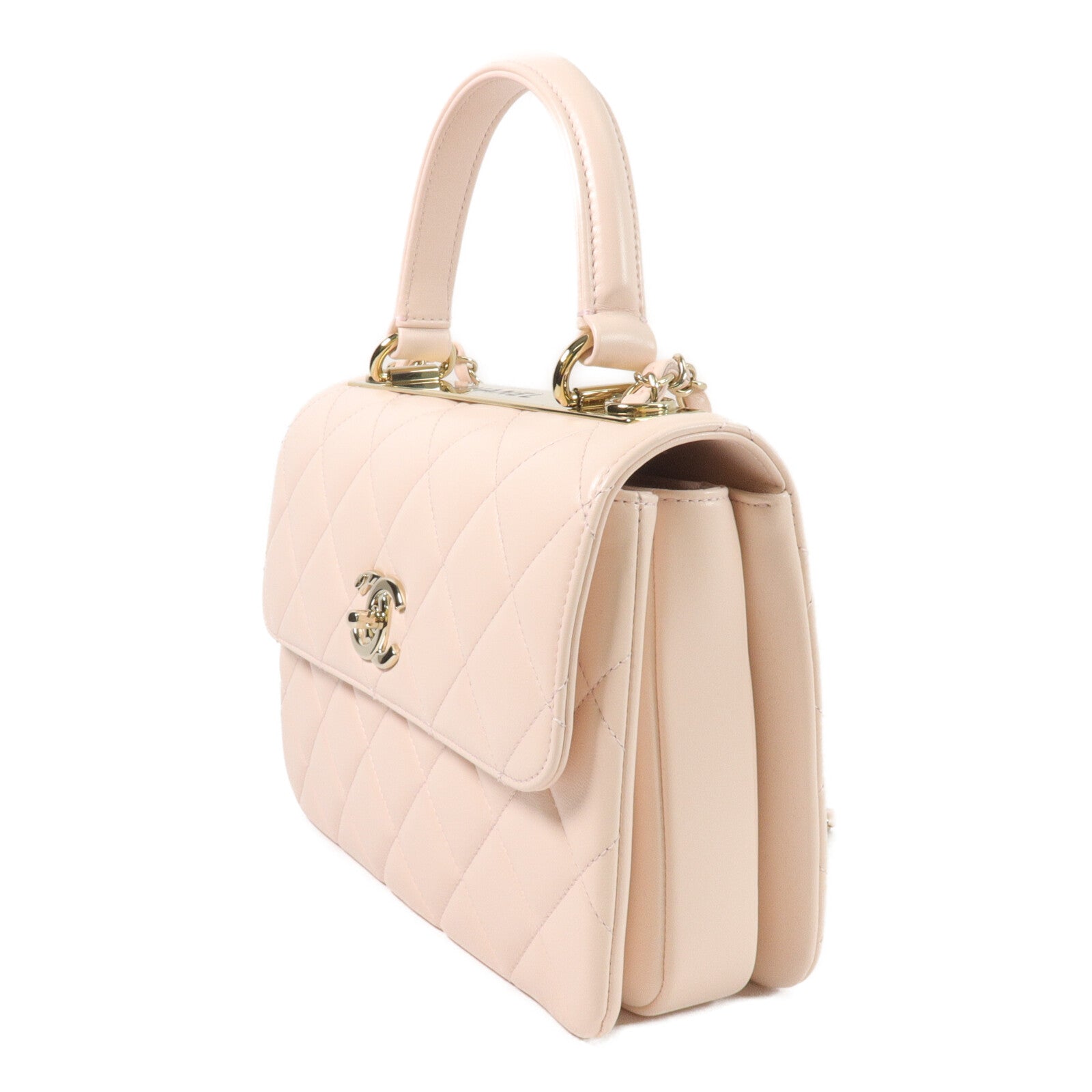 CHANEL 羊皮皮革Trendy CC Medium手挽肩背兩用袋